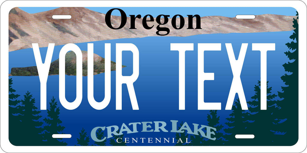 Oregon Crater Lake License Plate Personalized Novelty Fun Car Bike Motorcycle