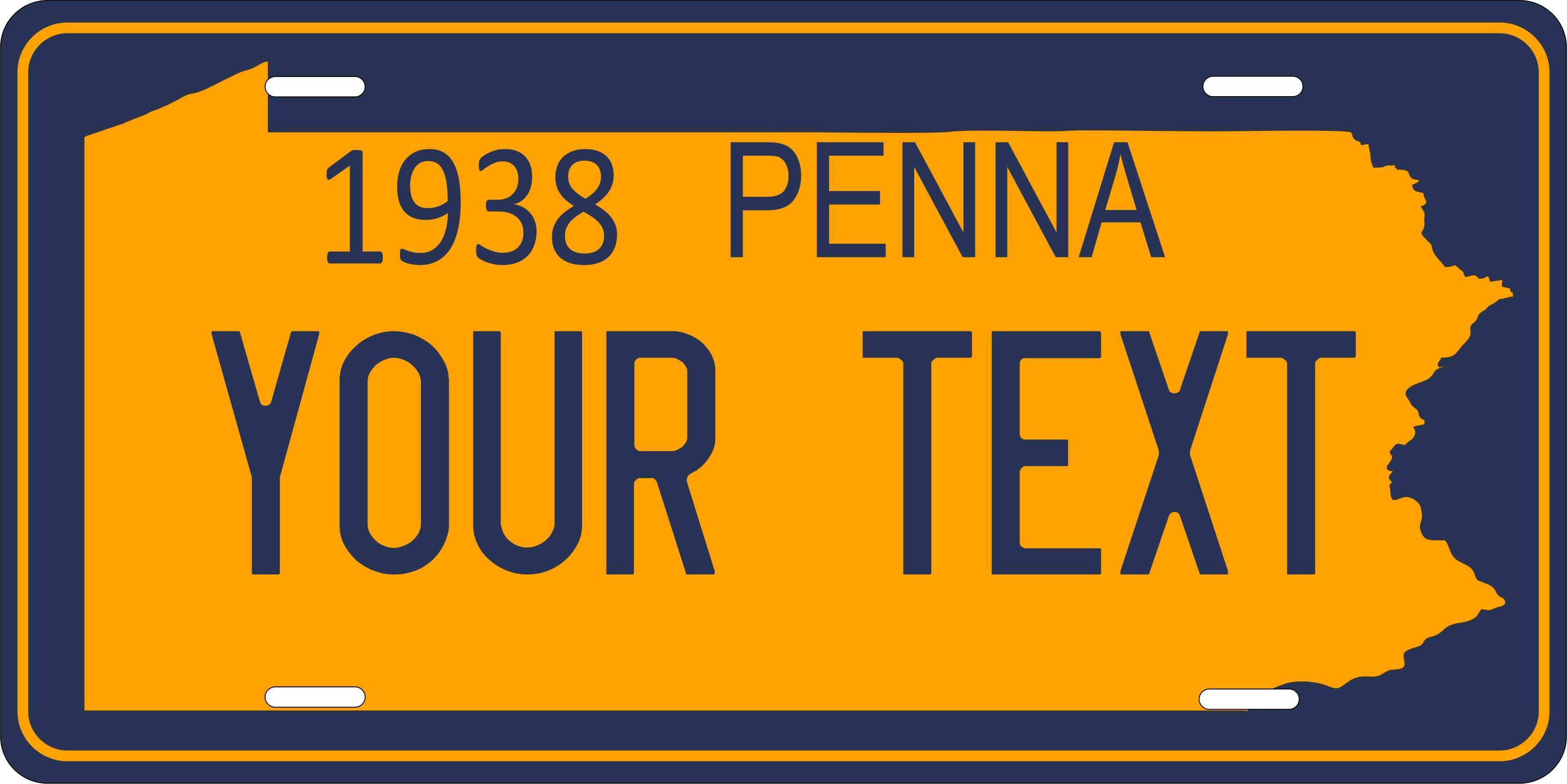 Pennsylvania 1938 License Plate Personalized Novelty Fun Car Bike Motorcycle