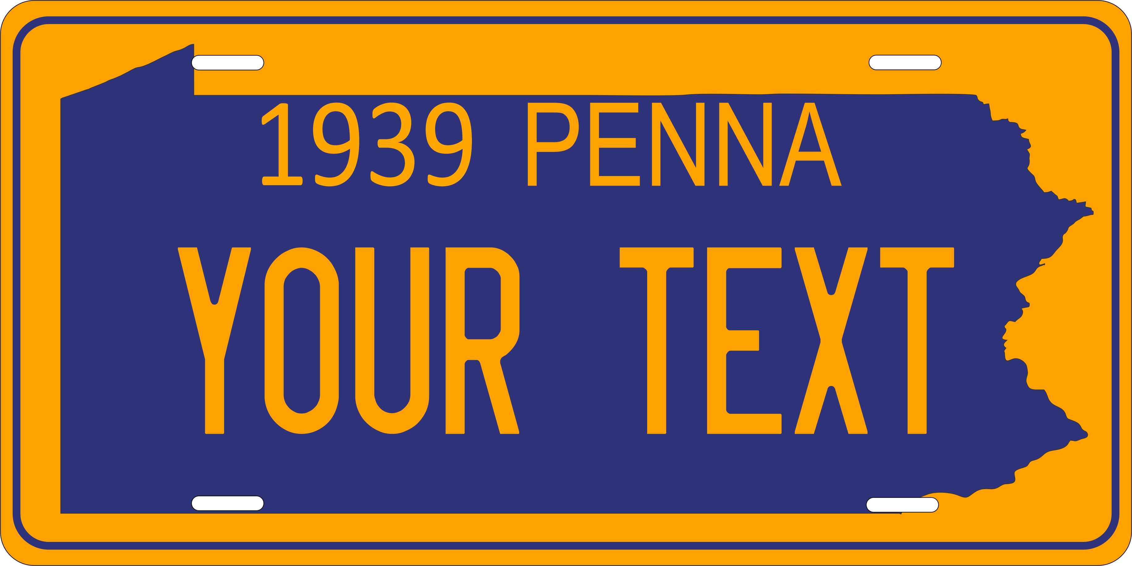 Pennsylvania 1939 License Plate Personalized Novelty Fun Car Bike Motorcycle