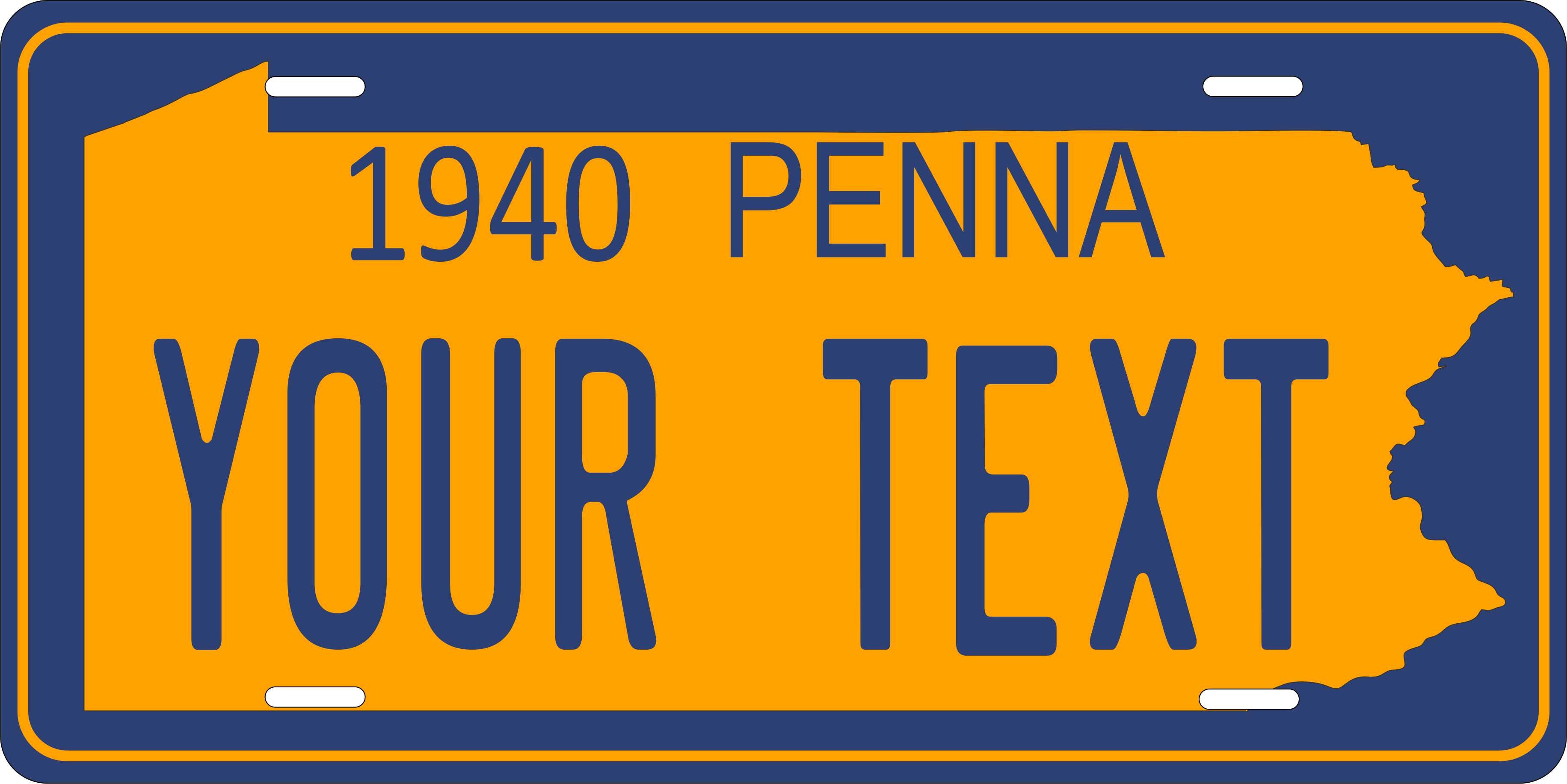 Pennsylvania 1940 License Plate Personalized Novelty Fun Car Bike Motorcycle