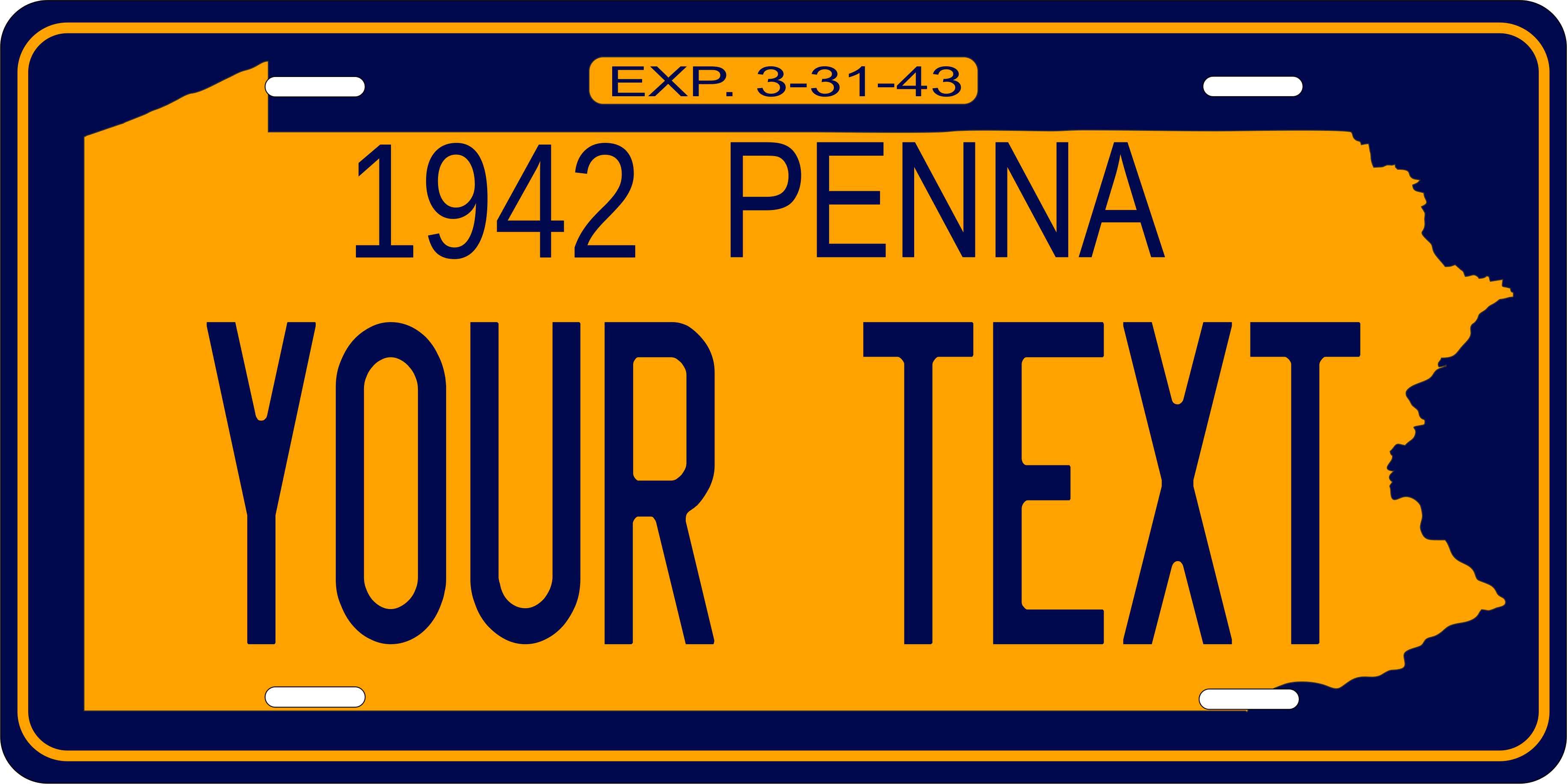 Pennsylvania 1942 License Plate Personalized Novelty Fun Car Bike Motorcycle
