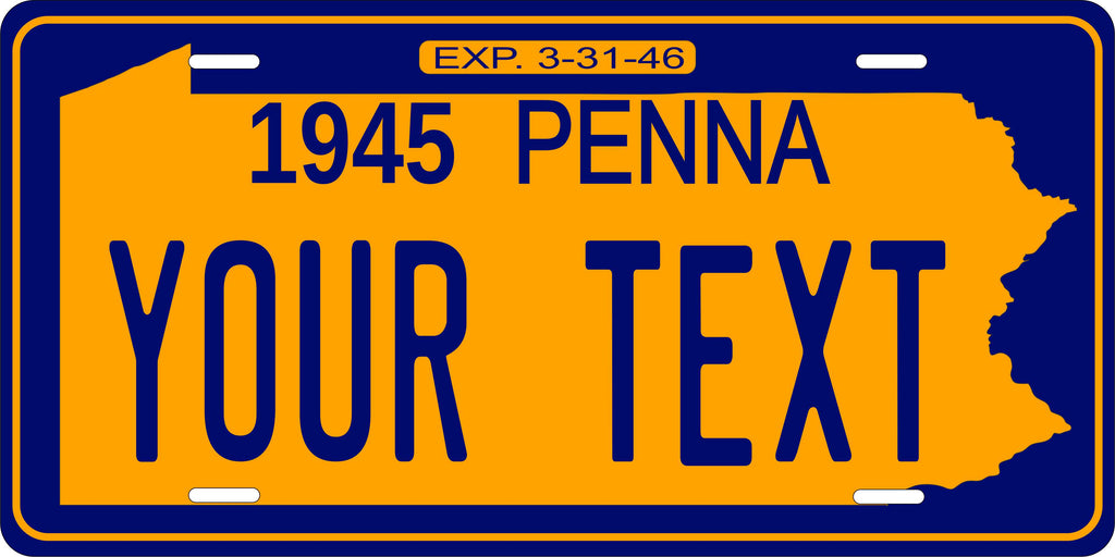 Pennsylvania 1945 License Plate Personalized Novelty Fun Car Bike Motorcycle