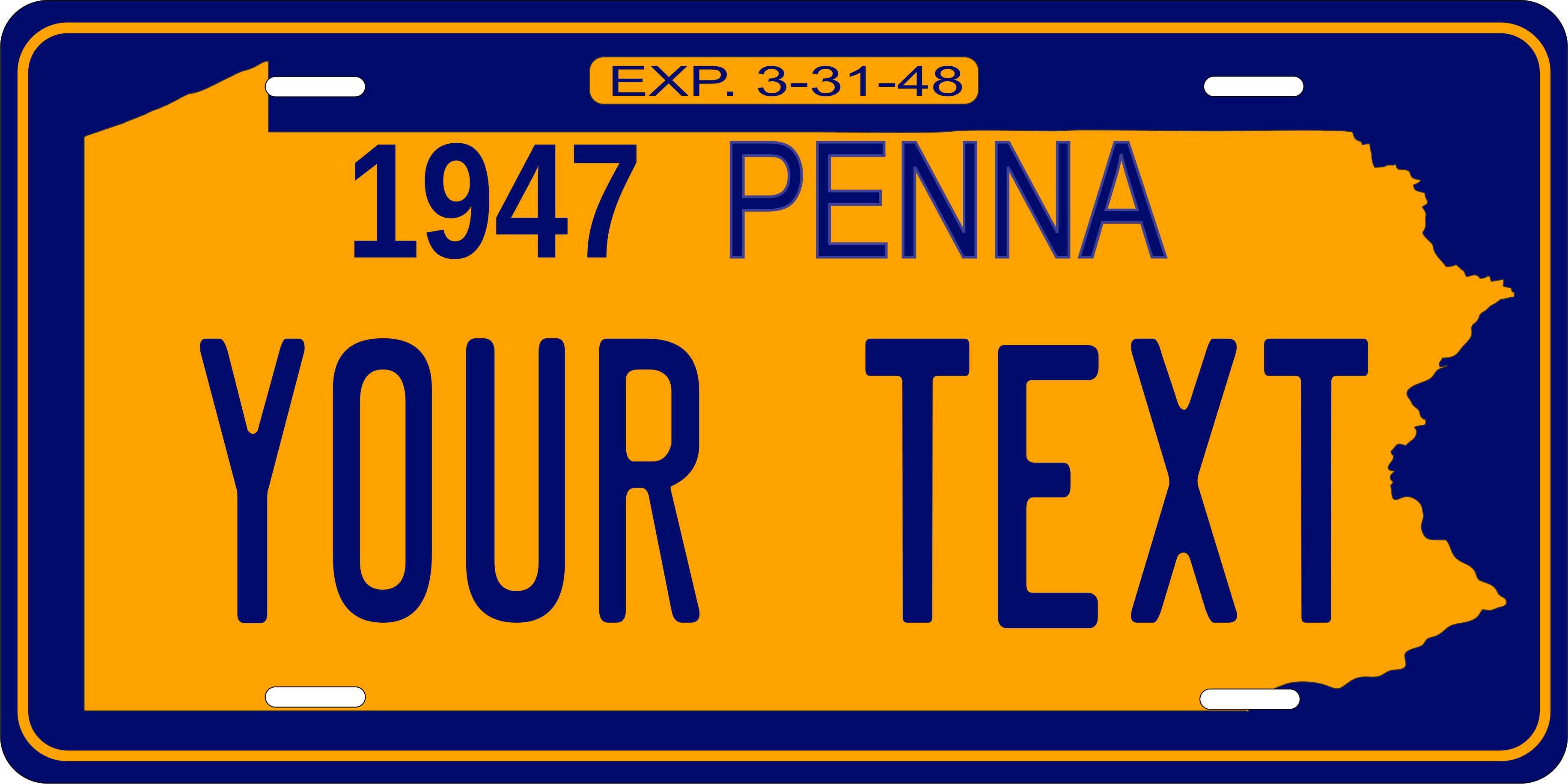 Pennsylvania 1947 License Plate Personalized Novelty Fun Car Bike Motorcycle
