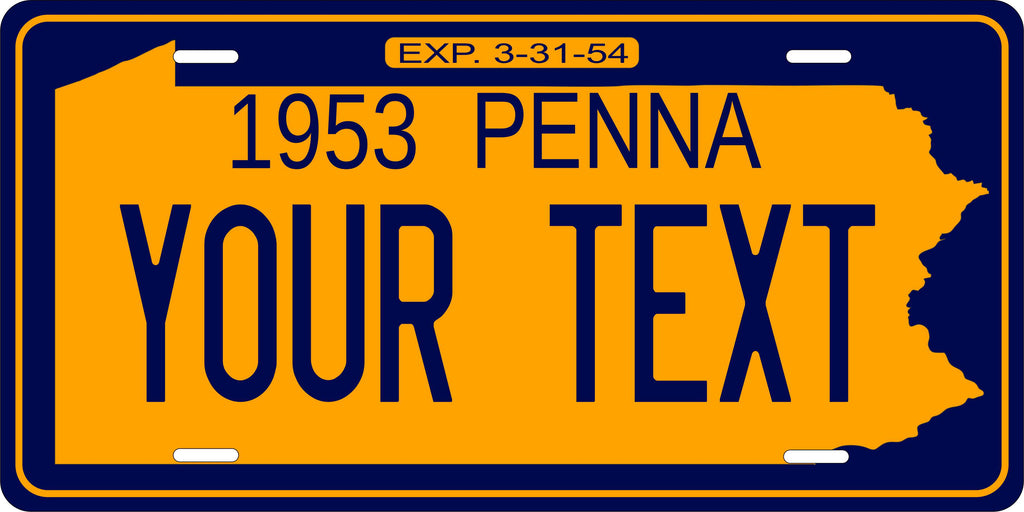 Pennsylvania 1953 License Plate Personalized Novelty Fun Car Bike Motorcycle