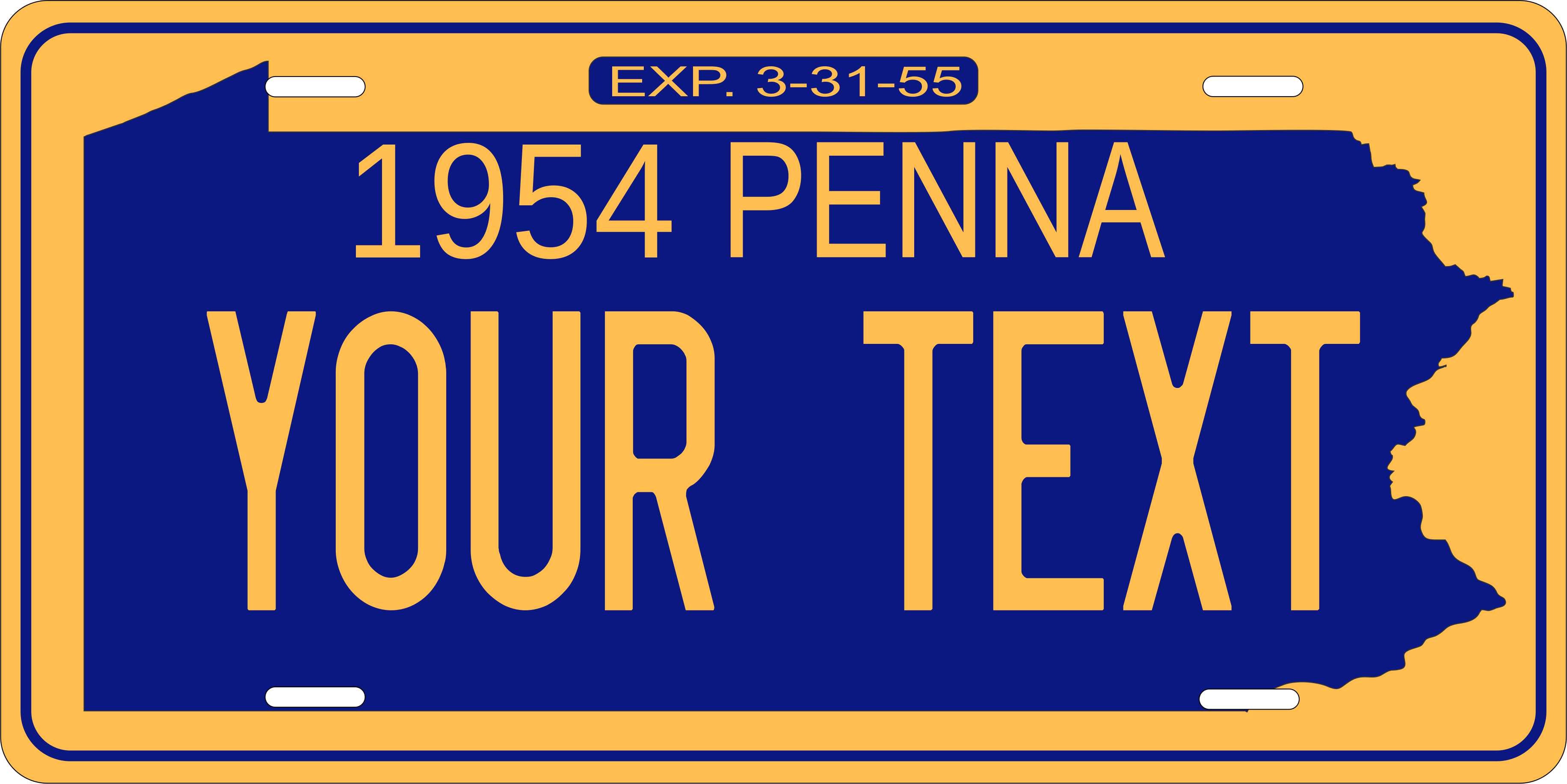 Pennsylvania 1954 License Plate Personalized Novelty Fun Car Bike Motorcycle