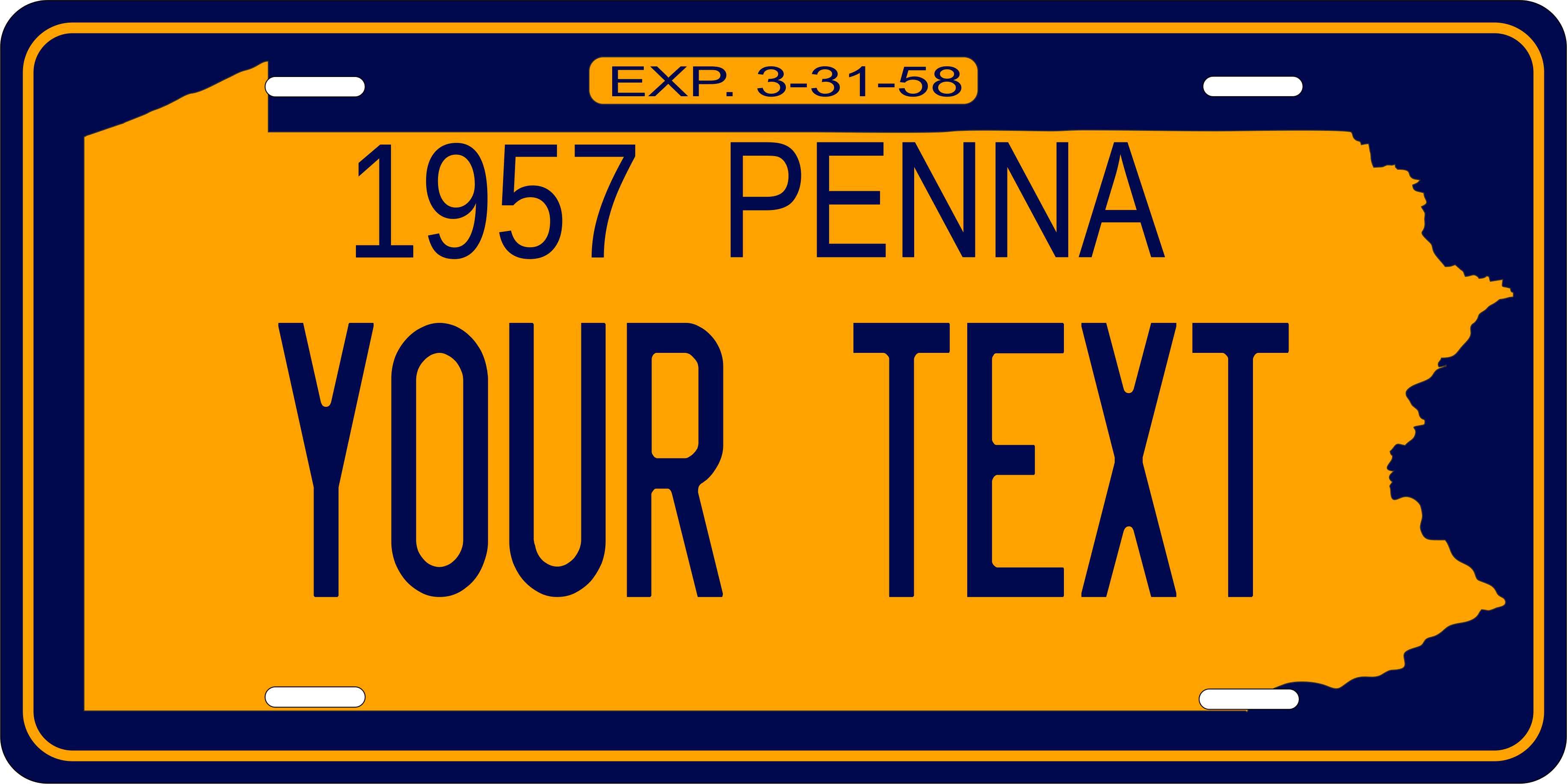 Pennsylvania 1957 License Plate Personalized Novelty Fun Car Bike Motorcycle