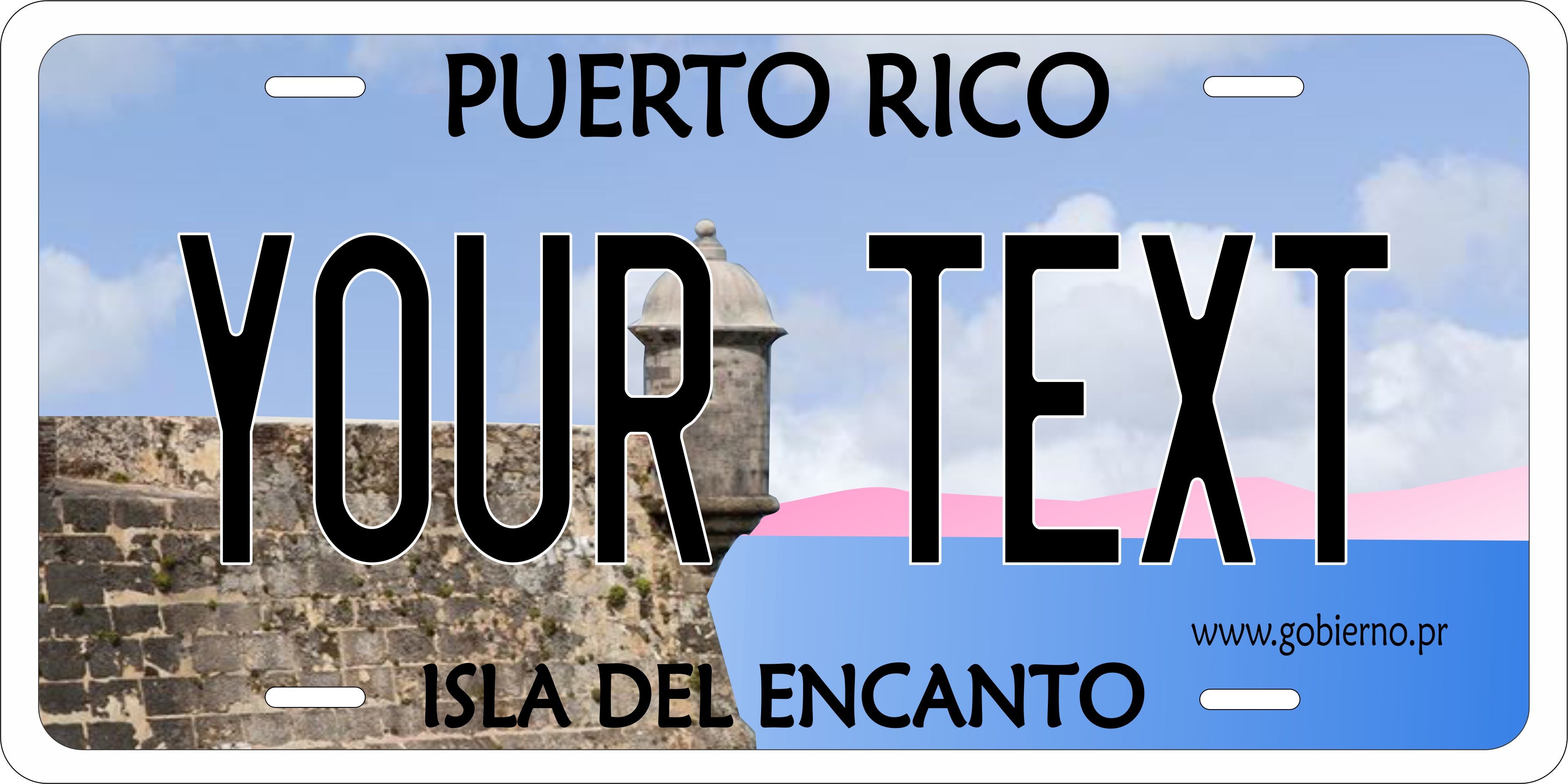 Puerto Rico 2007 License Plate Personalized Novelty Fun Car Bike Motorcycle