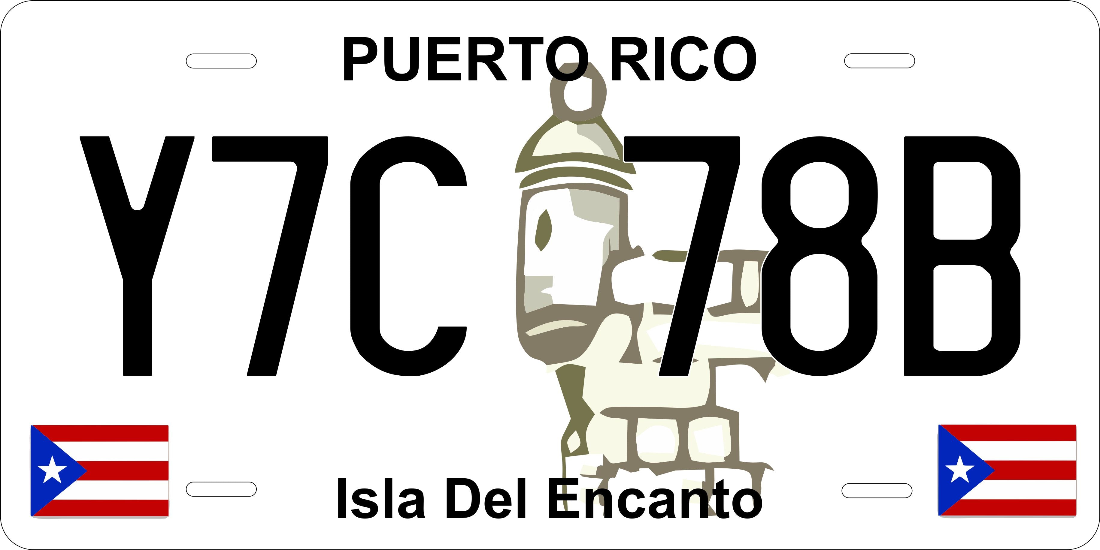 Puerto Rico 1986 License Plate Personalized Novelty Fun Car Bike Motorcycle