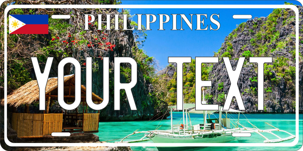 Beach Philippines City Asia License Plate personalized Novelty Fun Car Bike Motorcycle