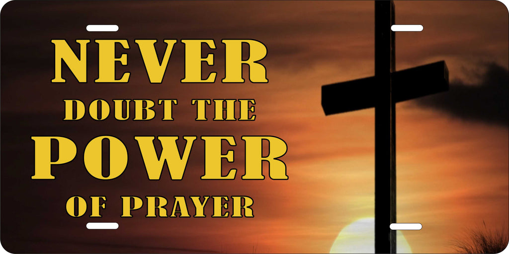 Power of Prayer Change Christian License Plate personalized Novelty Fun Car Bike Motorcycle