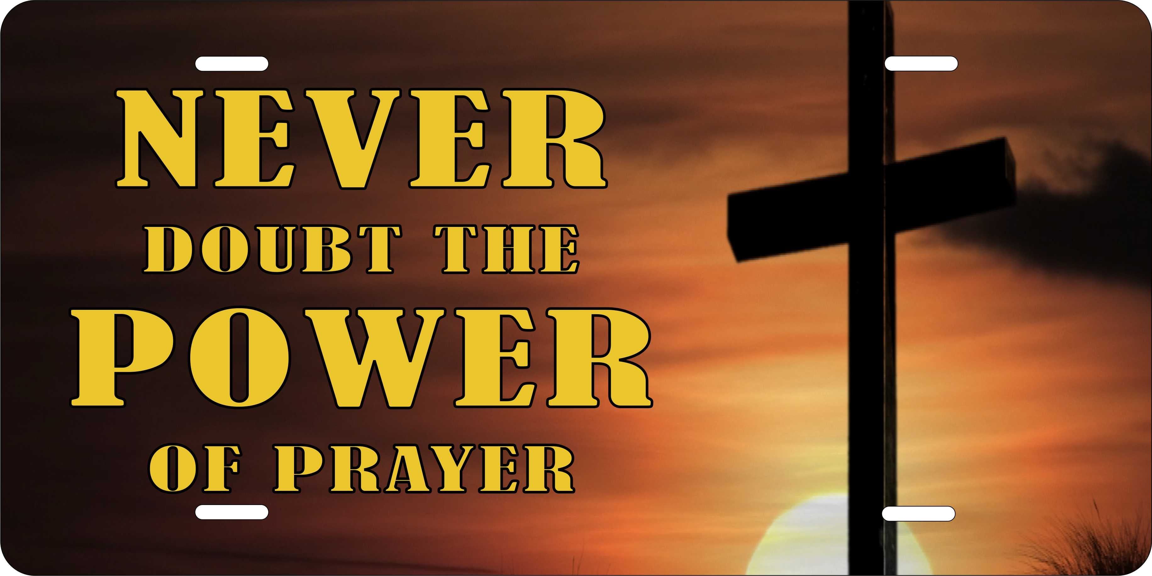Power of Prayer Change Christian License Plate personalized Novelty Fun Car Bike Motorcycle