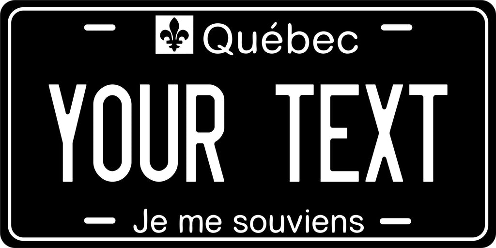 Quebec 1979 Blackout Canada License Plate Personalized Novelty Fun Car Bike Motorcycle