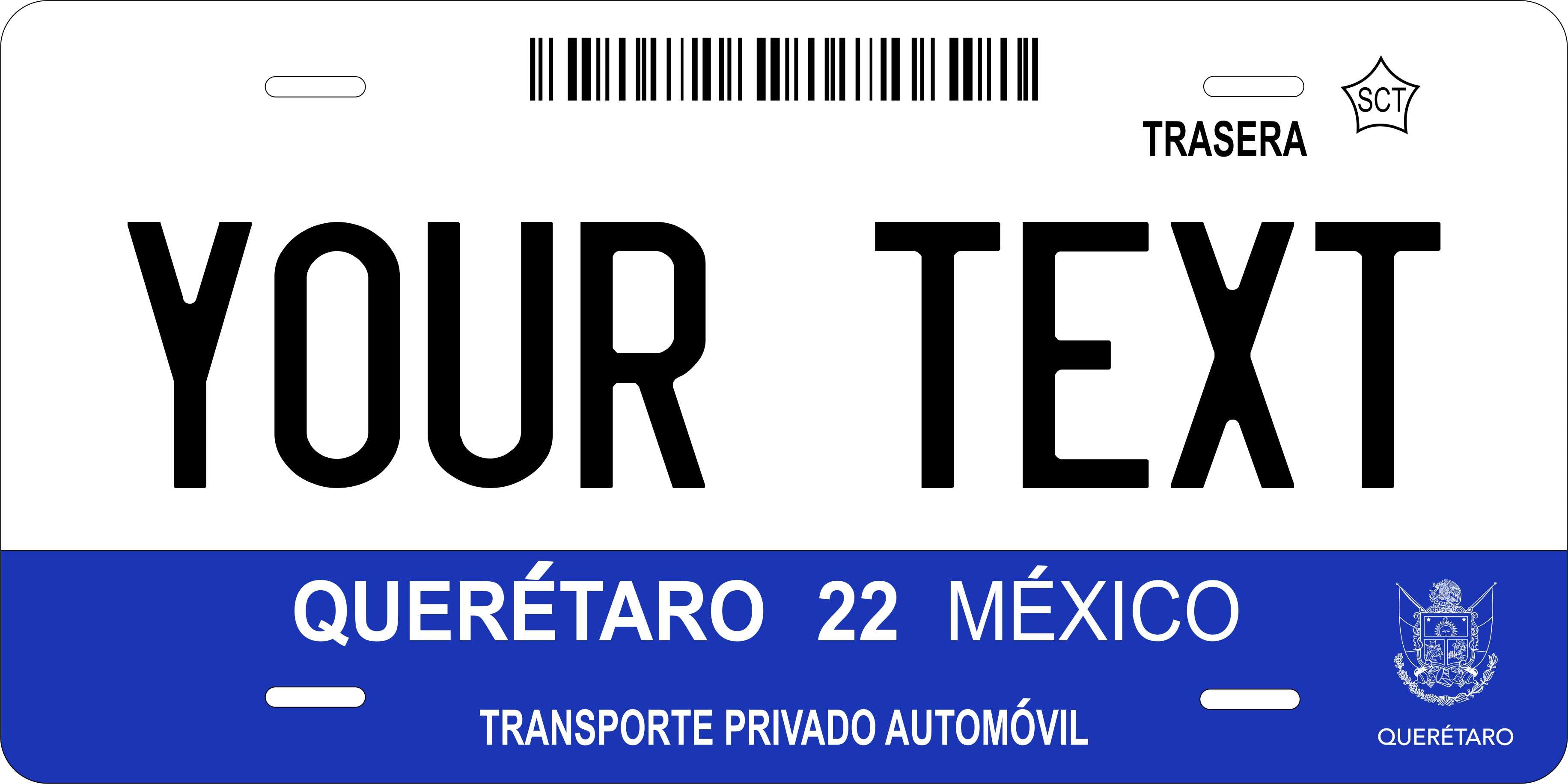 Queretaro 2008 CA License Plate Personalized Novelty Fun Car Bike Motorcycle