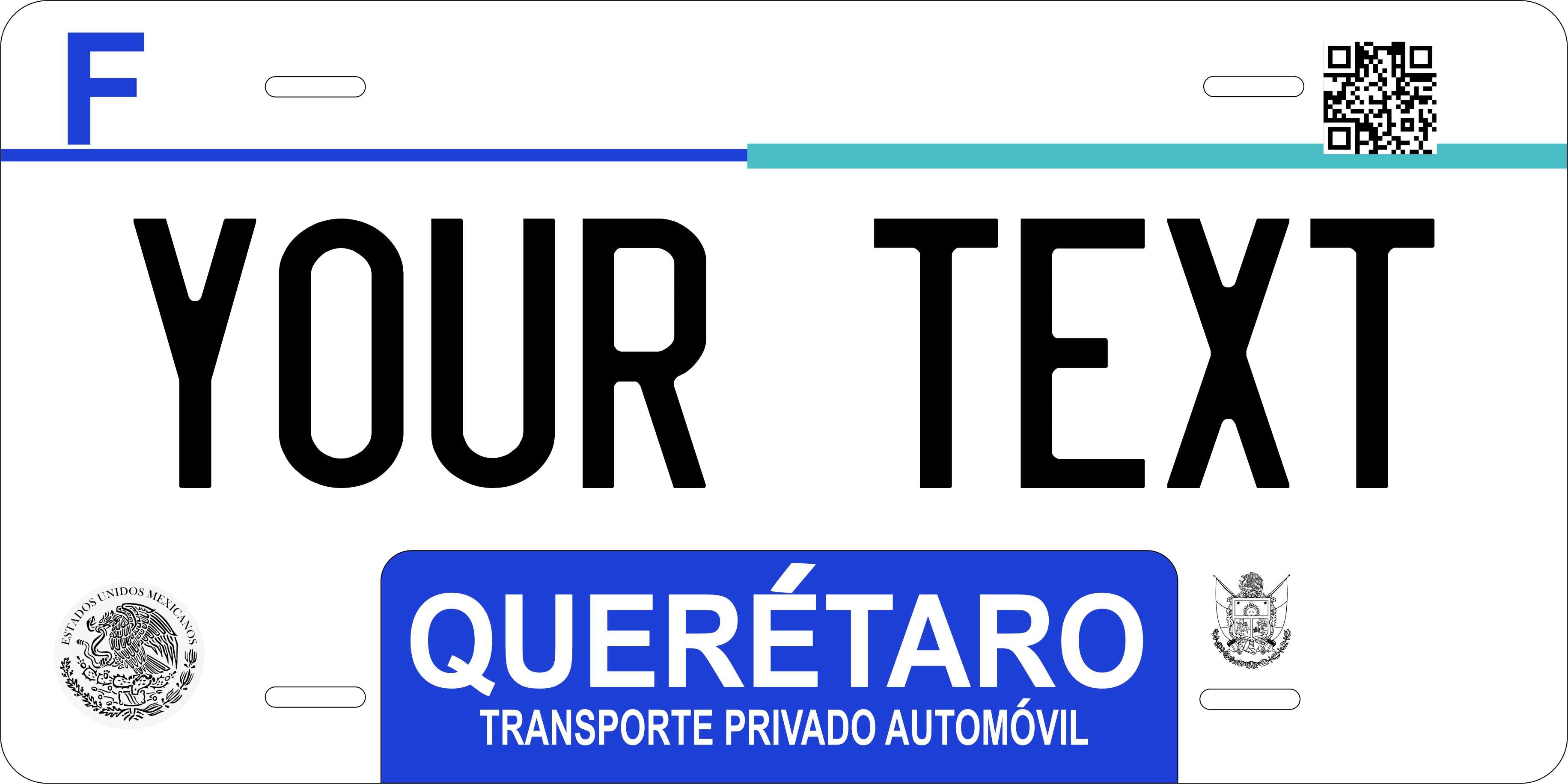 Queretaro 2017 CA License Plate Personalized Novelty Fun Car Bike Motorcycle