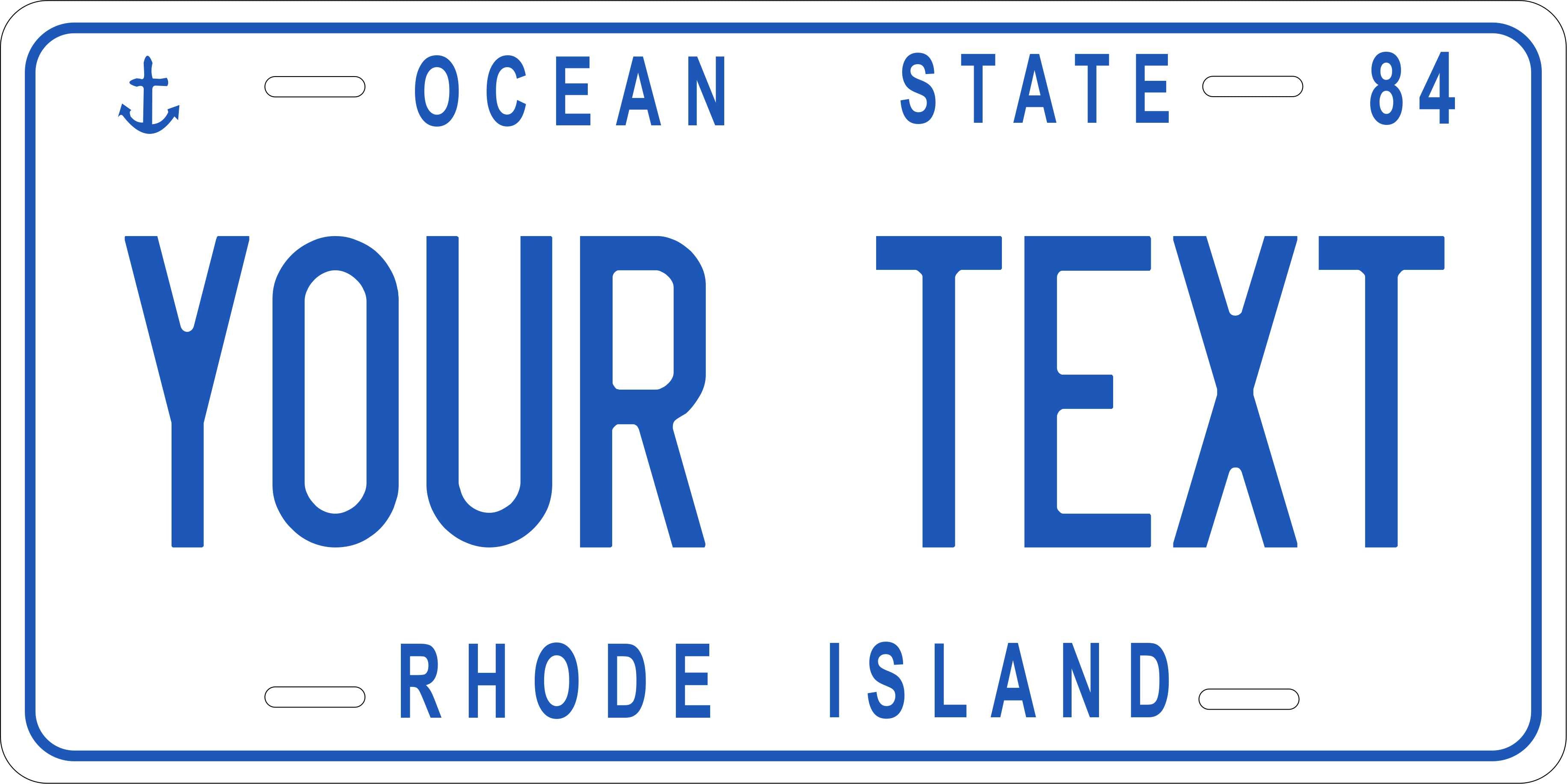 Rhode Island 1984 License Plate Yellow personalized Novelty Fun Car Bike Motorcycle