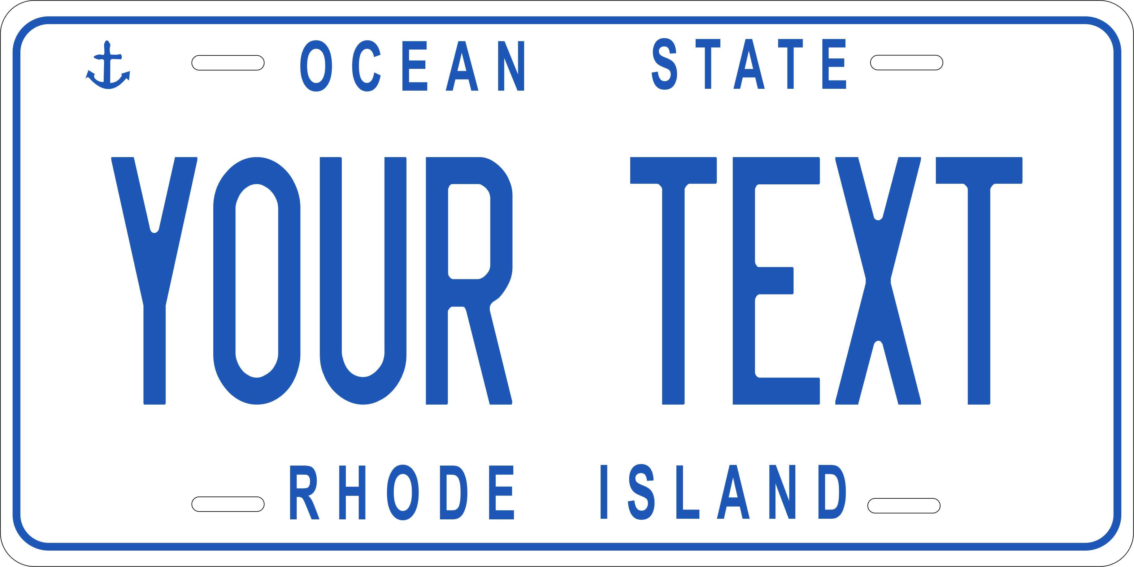 Rhode Island 1996 License Plate Yellow personalized Novelty Fun Car Bike Motorcycle