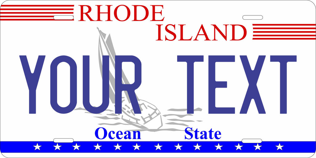 Rhode Island Sailboat License Plate Personalized Novelty Fun Car Bike Motorcycle