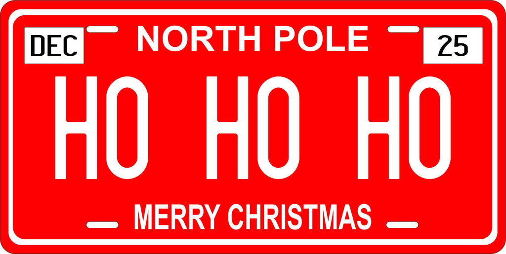 North Pole Red CSA License Plate Custom Novelty Car Bike Motorcycle