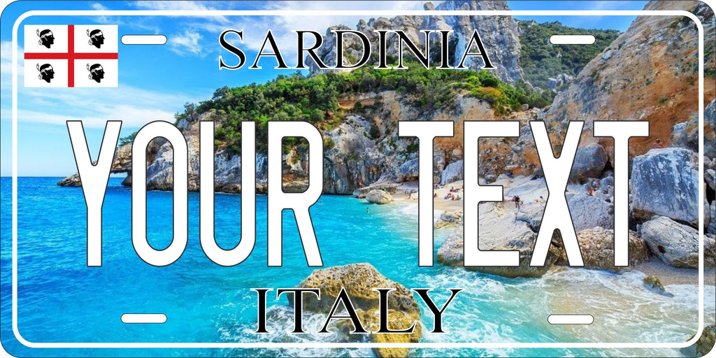 Sardinia Italy City License Plate personalized Novelty Fun Car Bike Motorcycle