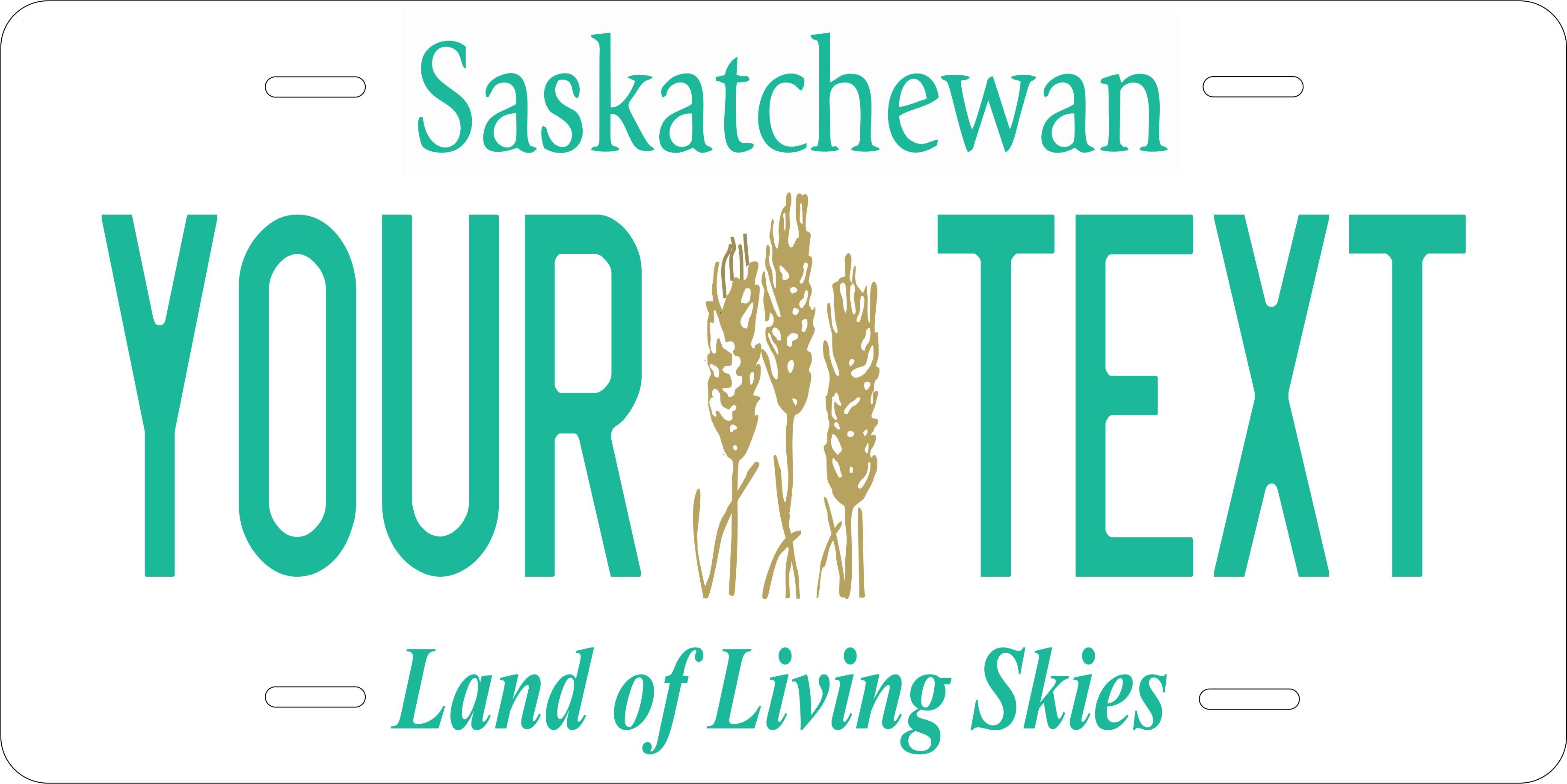 Saskatchewan 1988 Canada License Plate Personalized Novelty Fun Car Bike Motorcycle