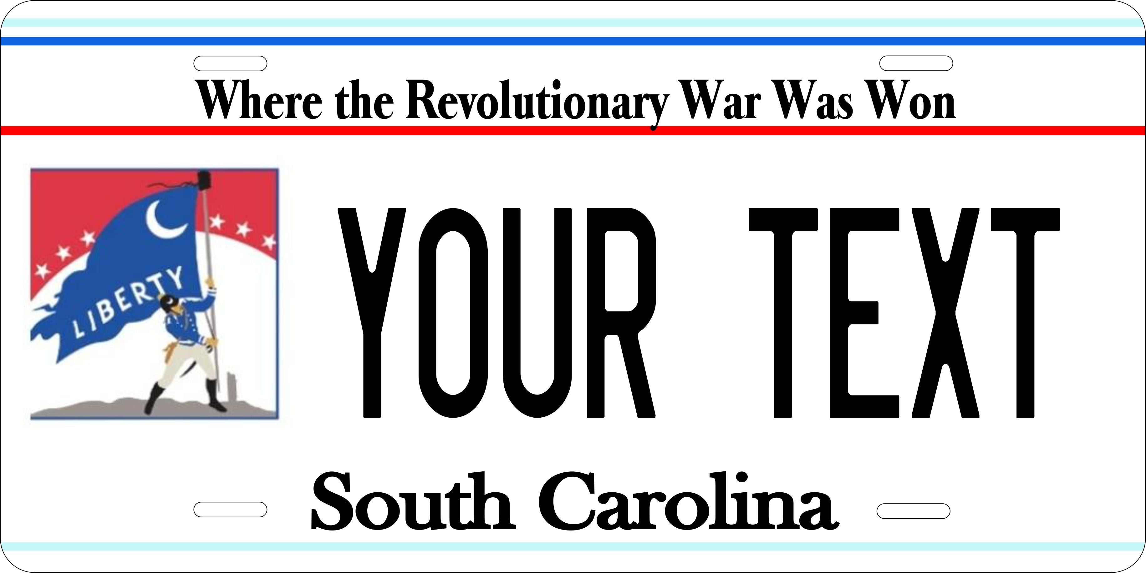 South Carolina 2025 License Plate Personalized Novelty Fun Car Bike Motorcycle
