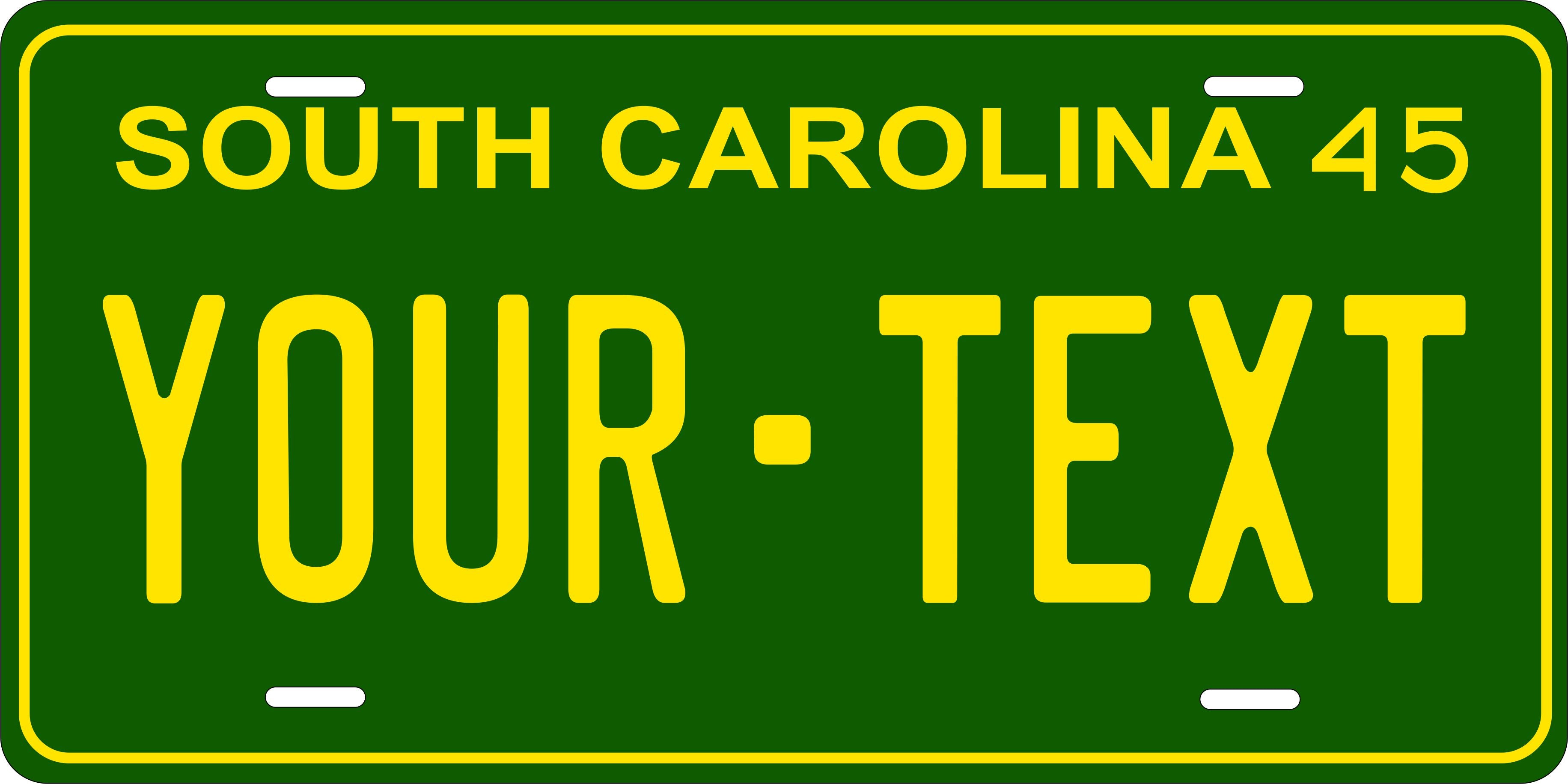 South Carolina 1945 License Plate Personalized Novelty Fun Car Bike Motorcycle