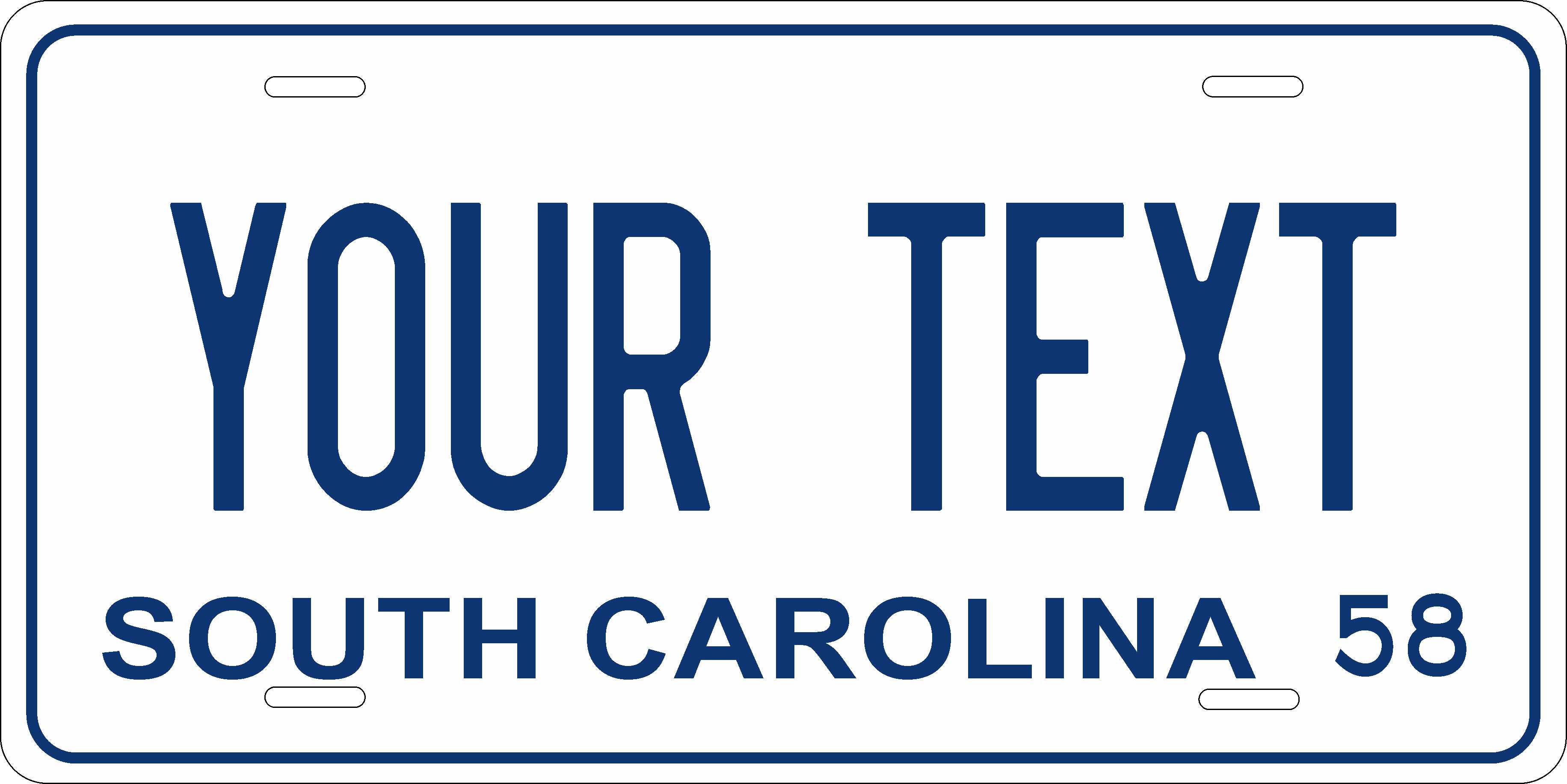 South Carolina 1958 License Plate Personalized Novelty Fun Car Bike Motorcycle