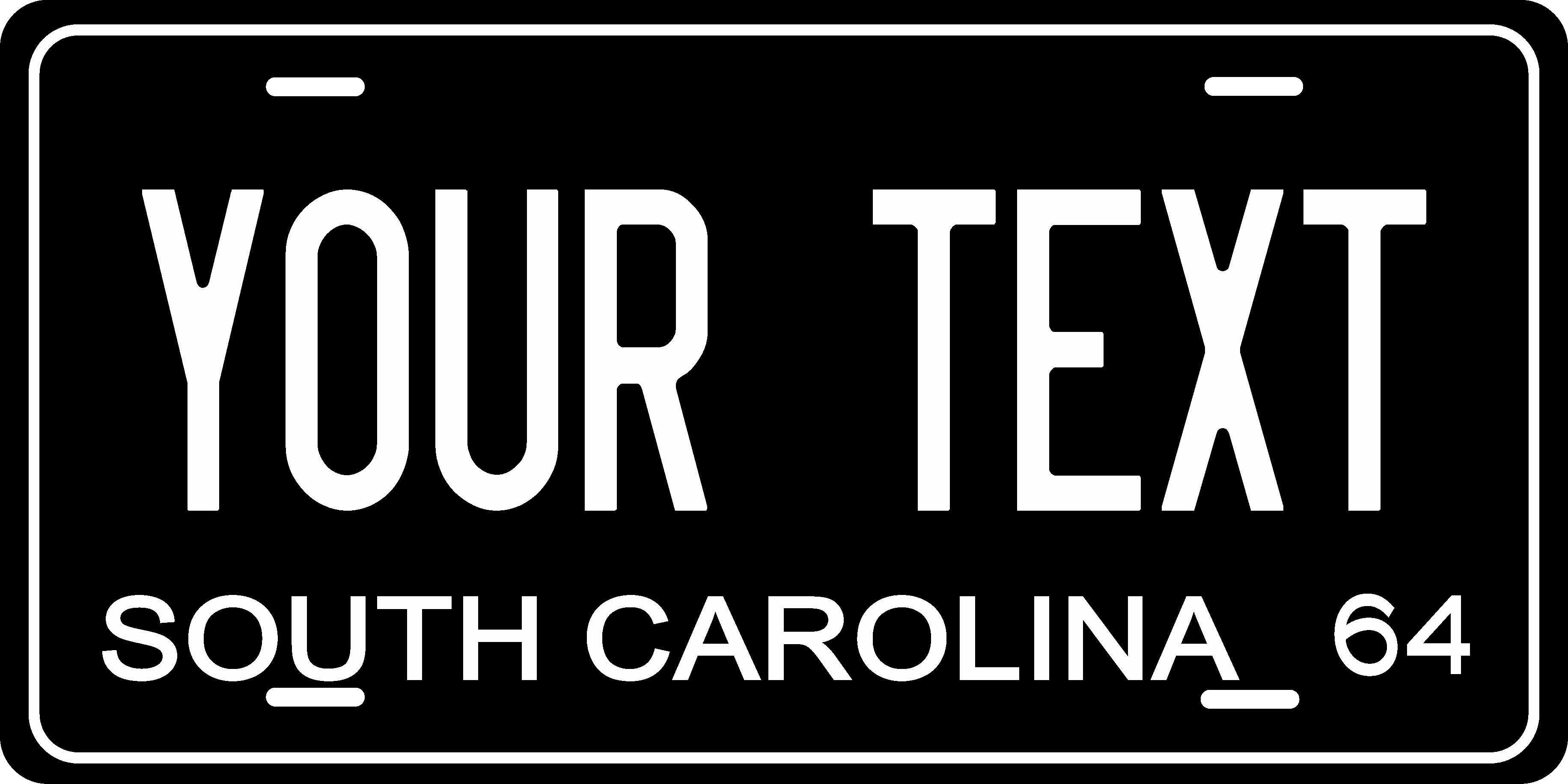 South Carolina 1964 License Plate Personalized Novelty Fun Car Bike Motorcycle