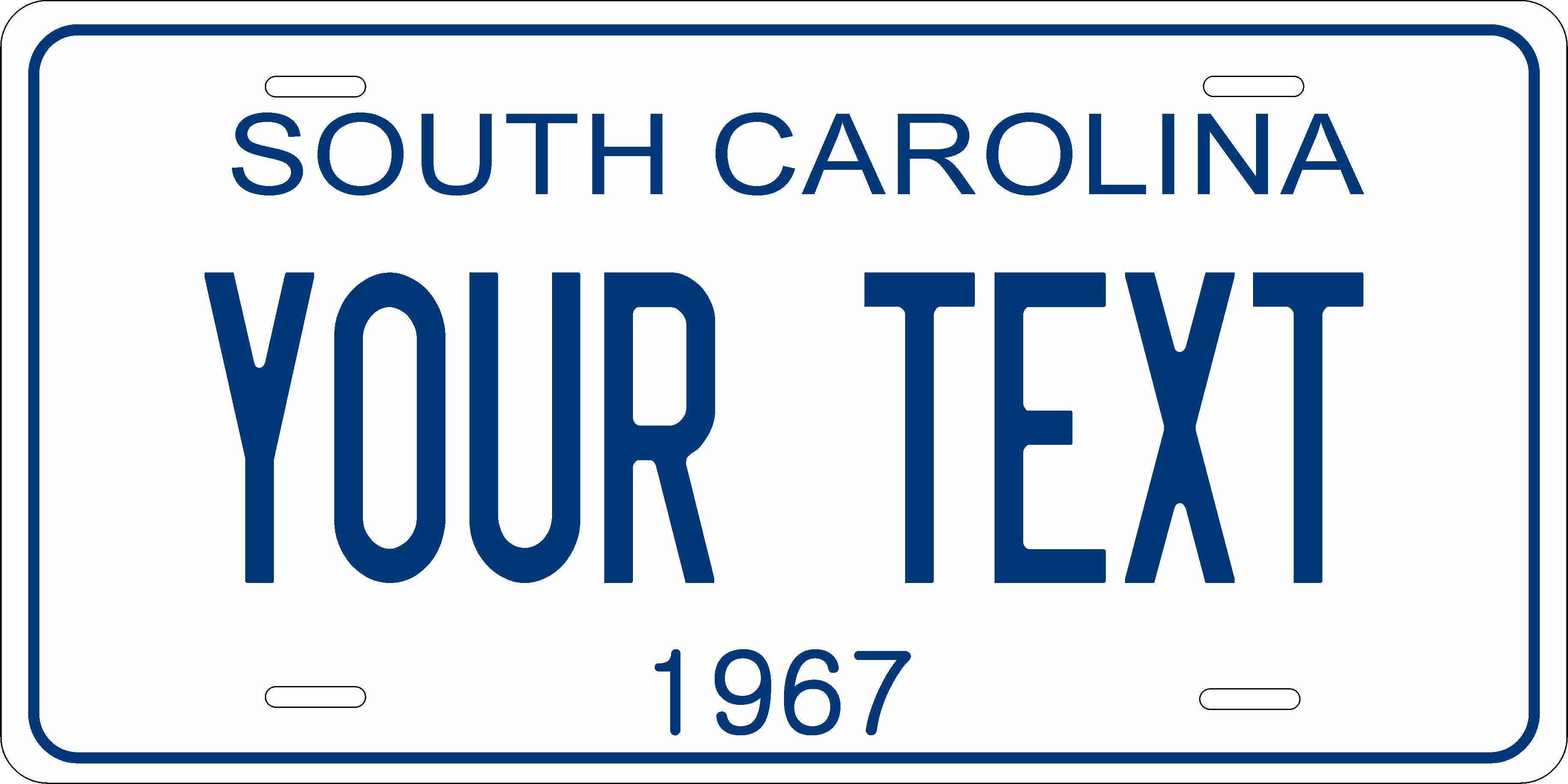 South Carolina 1967 License Plate Personalized Novelty Fun Car Bike Motorcycle