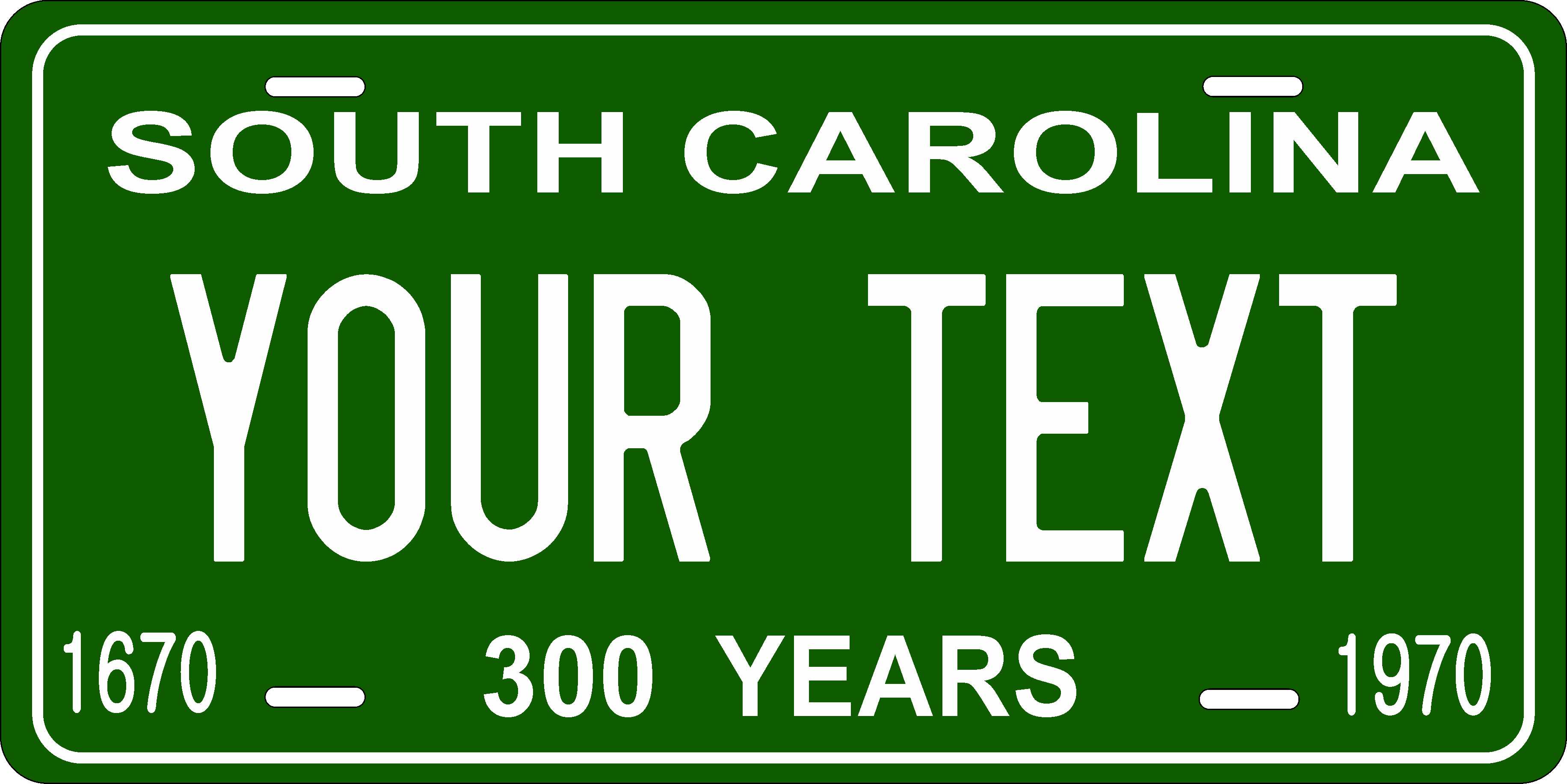 South Carolina 1970 License Plate Personalized Novelty Fun Car Bike Motorcycle