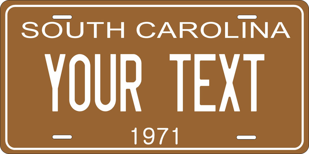 South Carolina 1971 License Plate Personalized Novelty Fun Car Bike Motorcycle