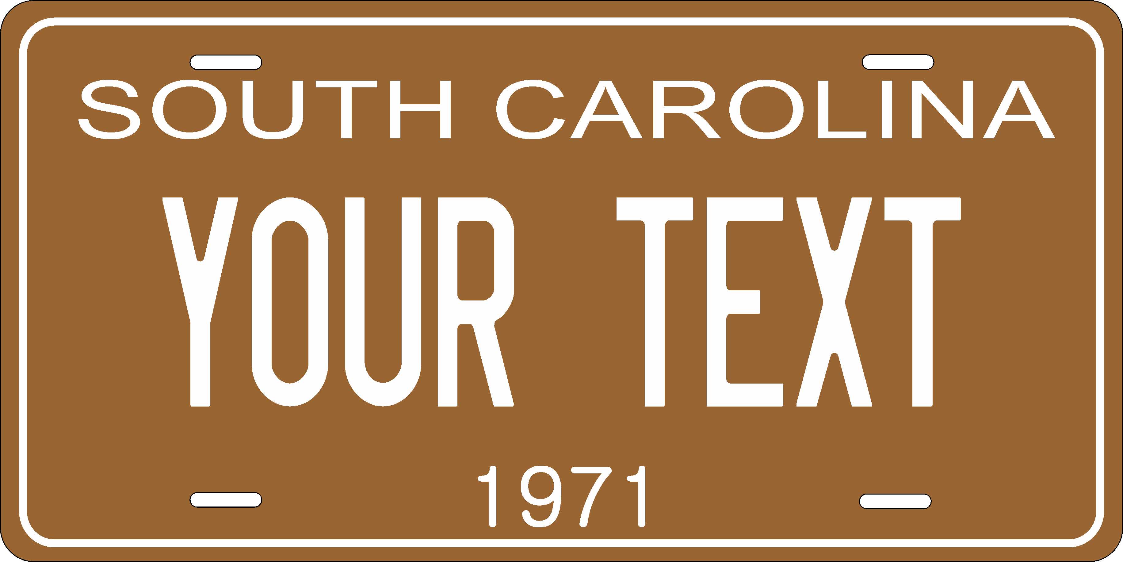South Carolina 1971 License Plate Personalized Novelty Fun Car Bike Motorcycle