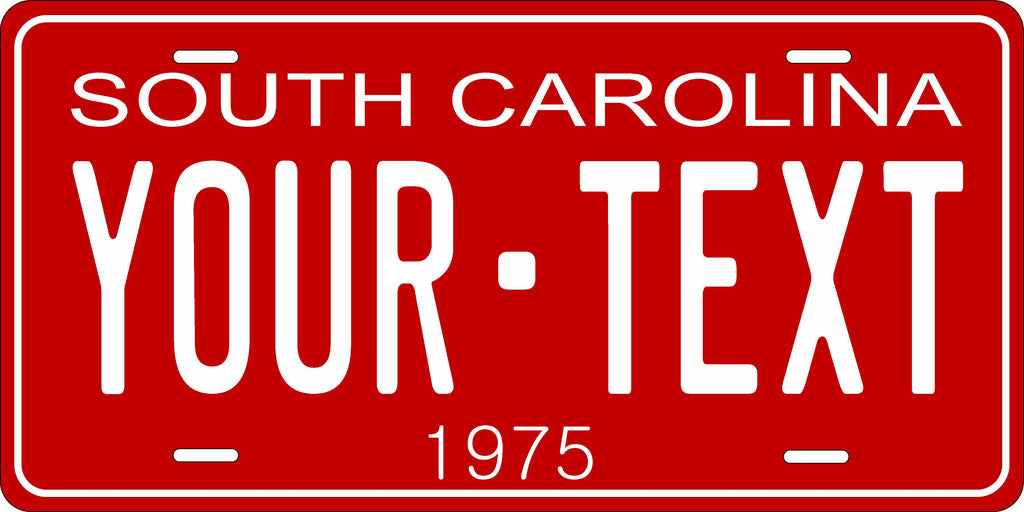South Carolina 1975 License Plate Personalized Novelty Fun Car Bike Motorcycle