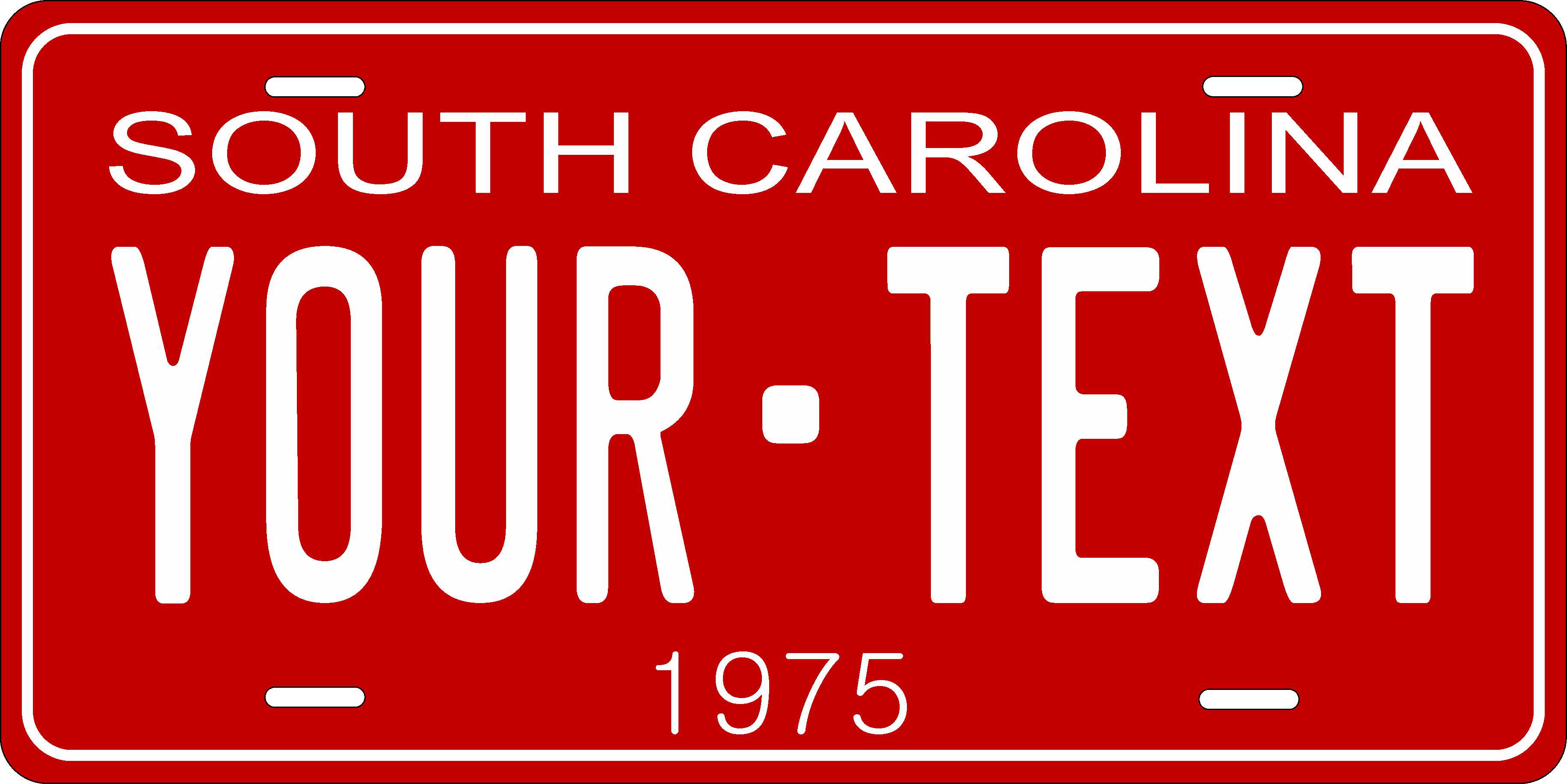 South Carolina 1975 License Plate Personalized Novelty Fun Car Bike Motorcycle
