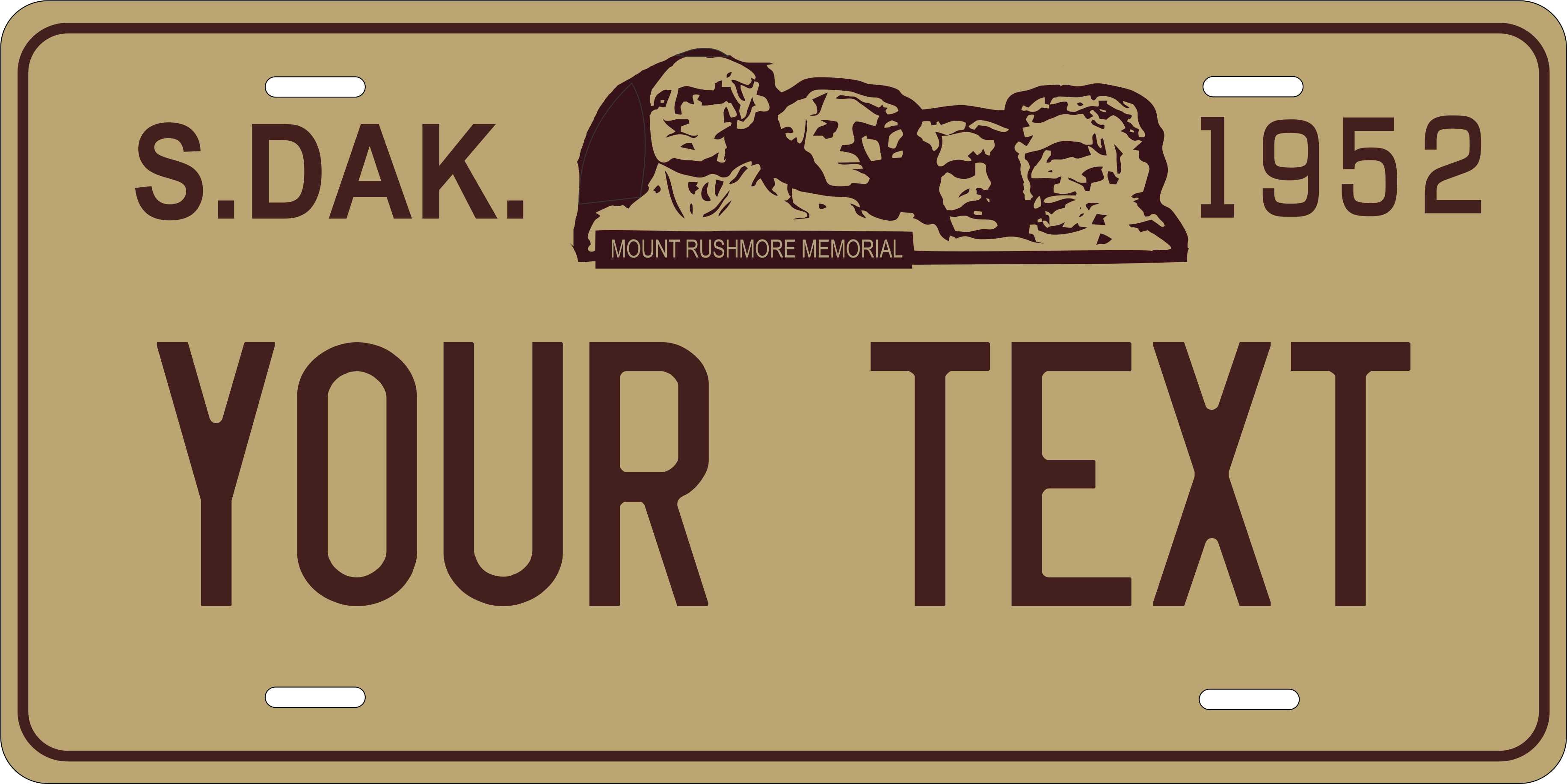 South Dakota 1952 License Plate Personalized Novelty Fun Car Bike Motorcycle