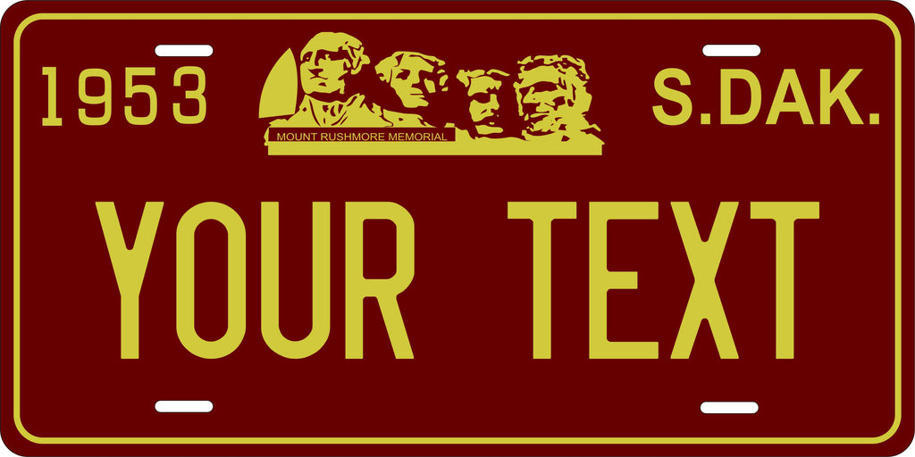 South Dakota 1953 License Plate Personalized Novelty Fun Car Bike Motorcycle