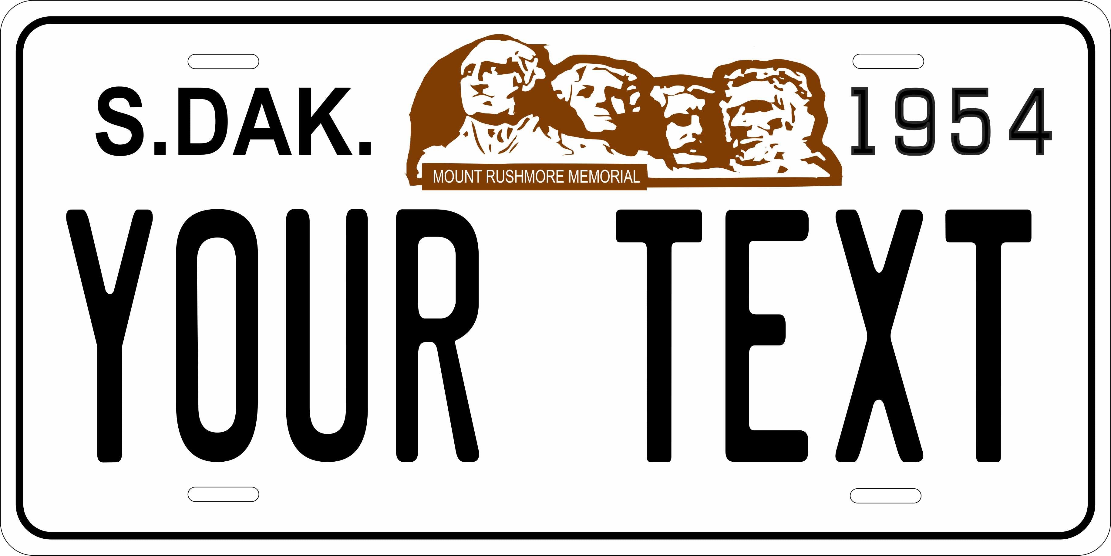 South Dakota 1954 License Plate Personalized Novelty Fun Car Bike Motorcycle