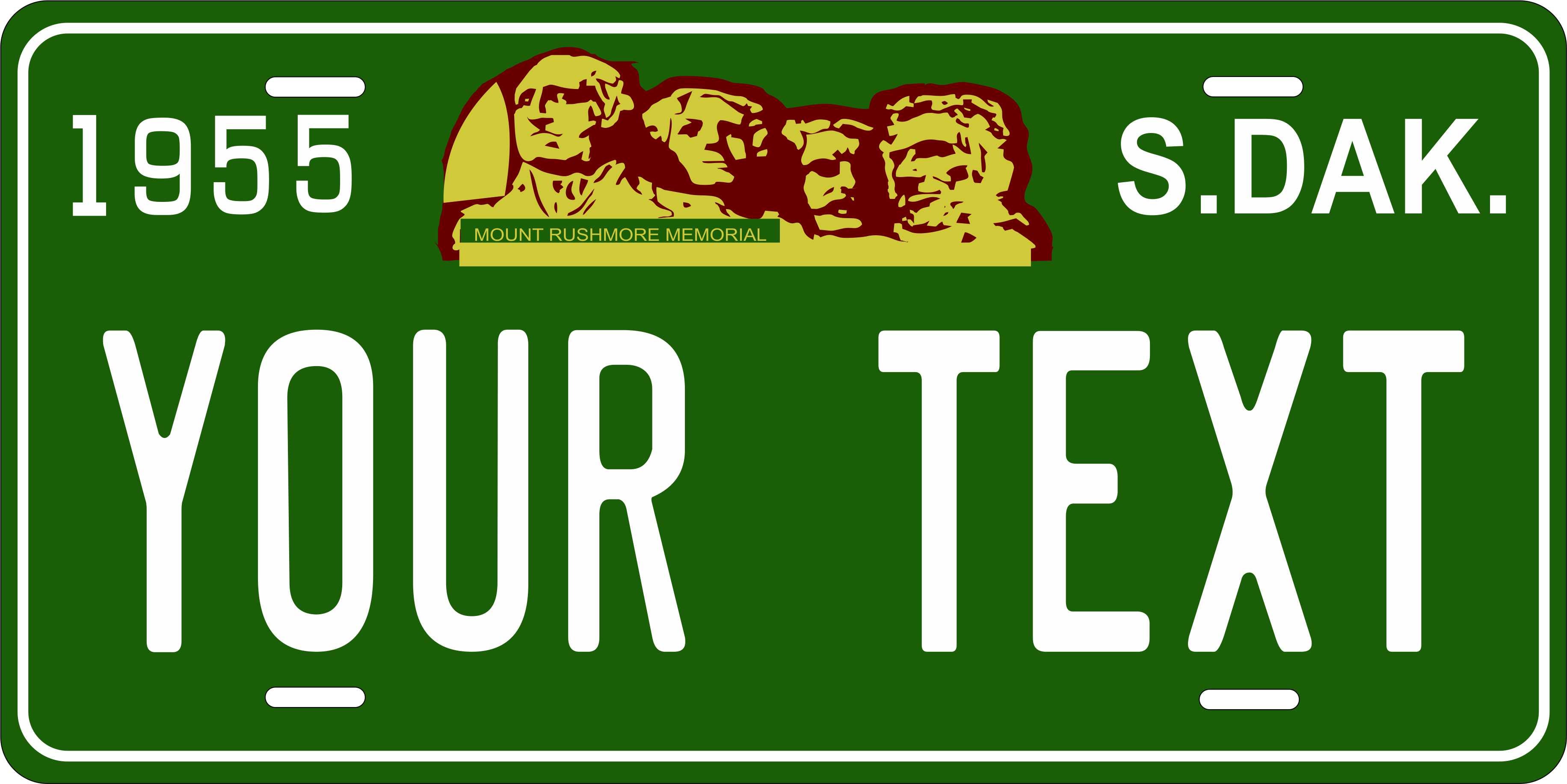 South Dakota 1955 License Plate Personalized Novelty Fun Car Bike Motorcycle