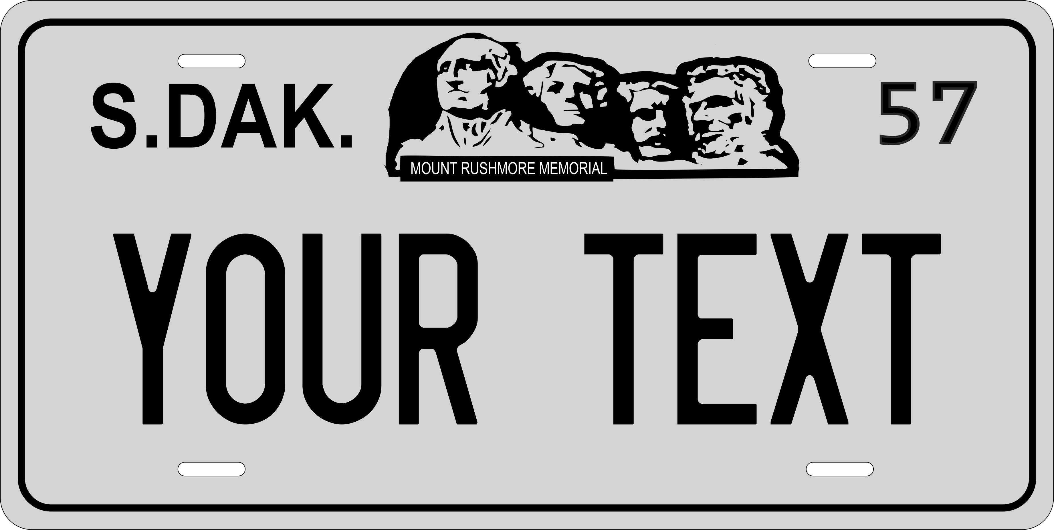 South Dakota 1957 License Plate Personalized Novelty Fun Car Bike Motorcycle