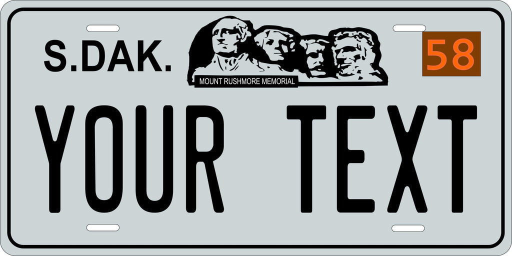 South Dakota 1958 License Plate Personalized Novelty Fun Car Bike Motorcycle