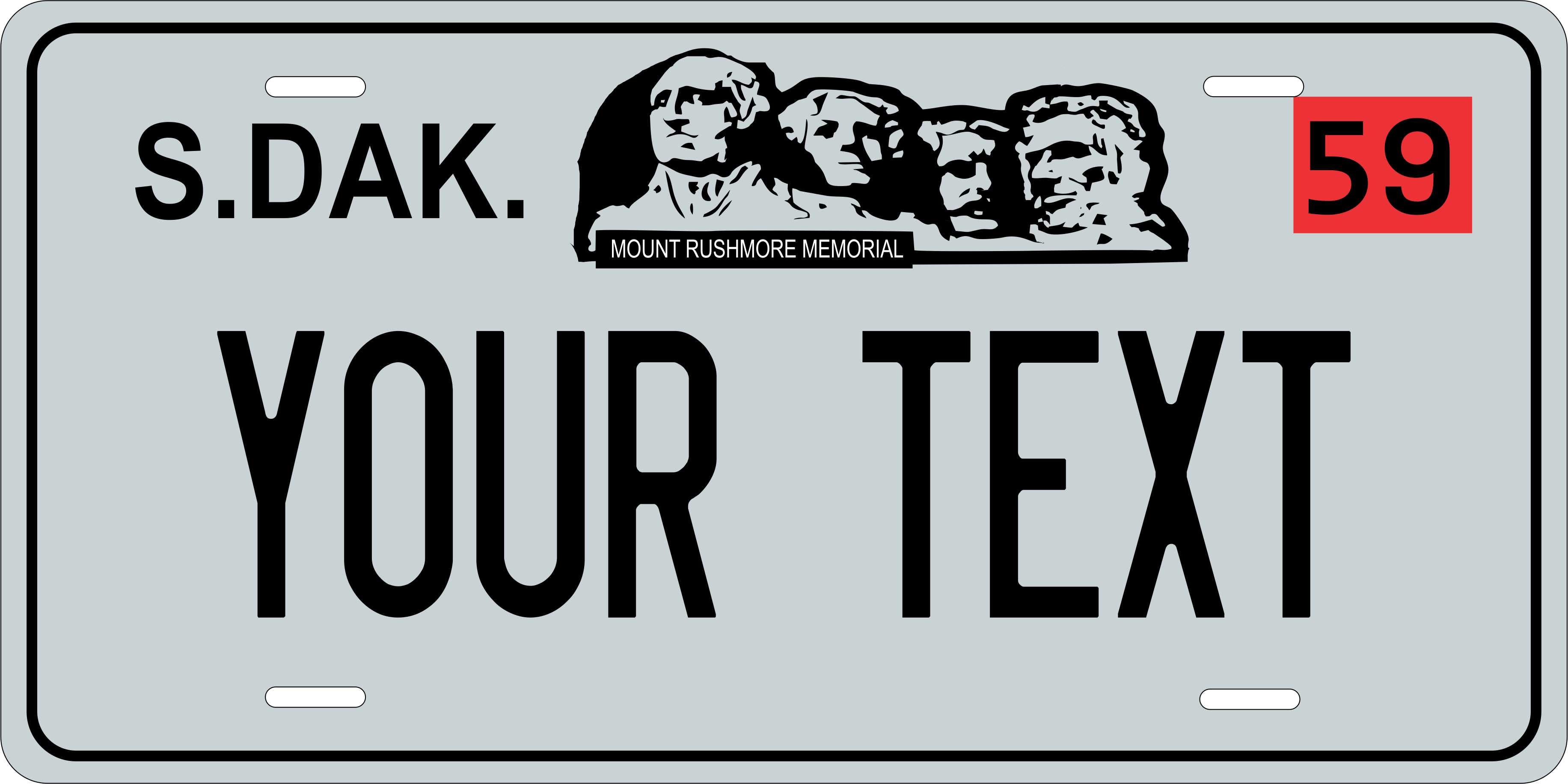 South Dakota 1959 License Plate Personalized Novelty Fun Car Bike Motorcycle