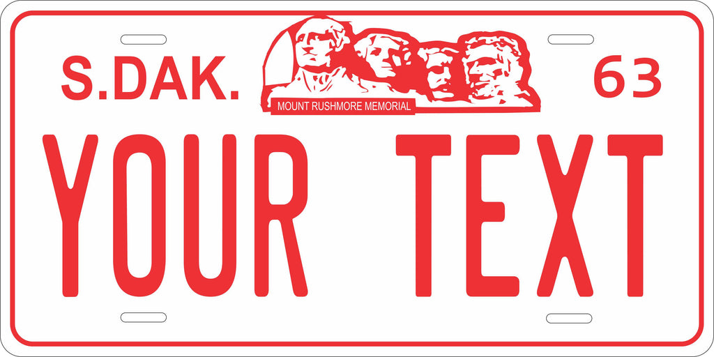 South Dakota 1963 License Plate Personalized Novelty Fun Car Bike Motorcycle