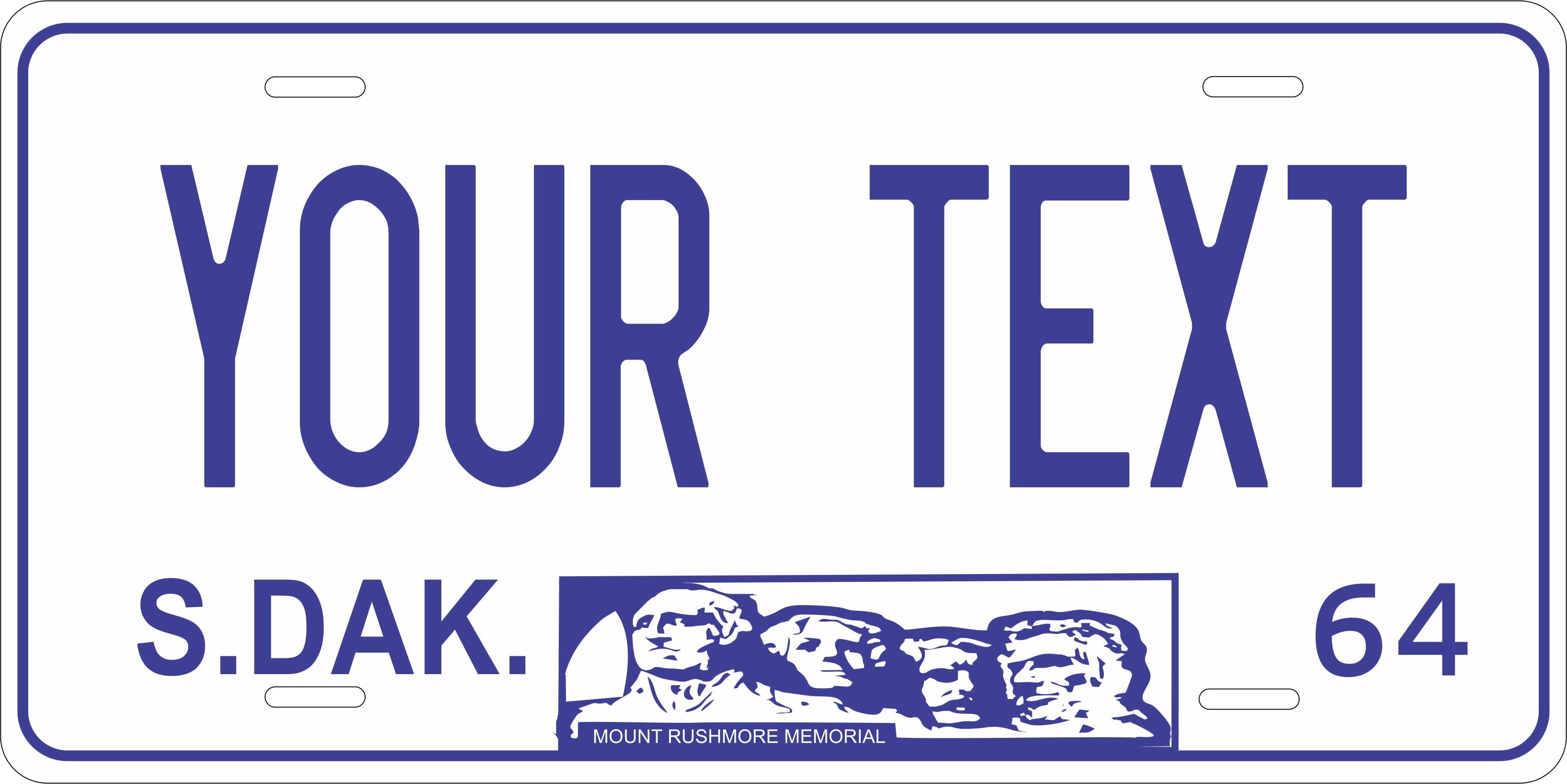 South Dakota 1964 License Plate Personalized Novelty Fun Car Bike Motorcycle