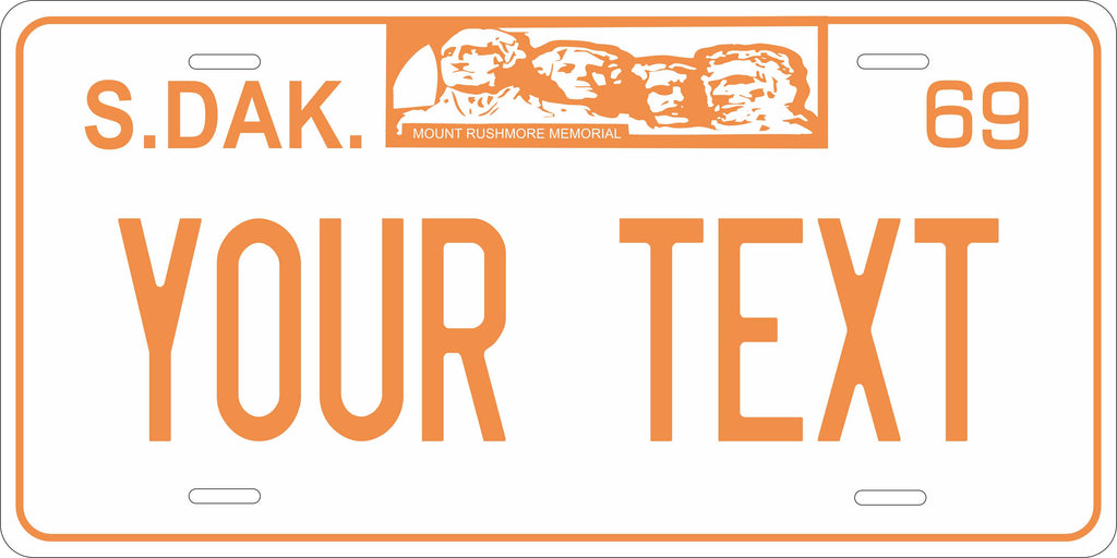 South Dakota 1969 License Plate Personalized Novelty Fun Car Bike Motorcycle