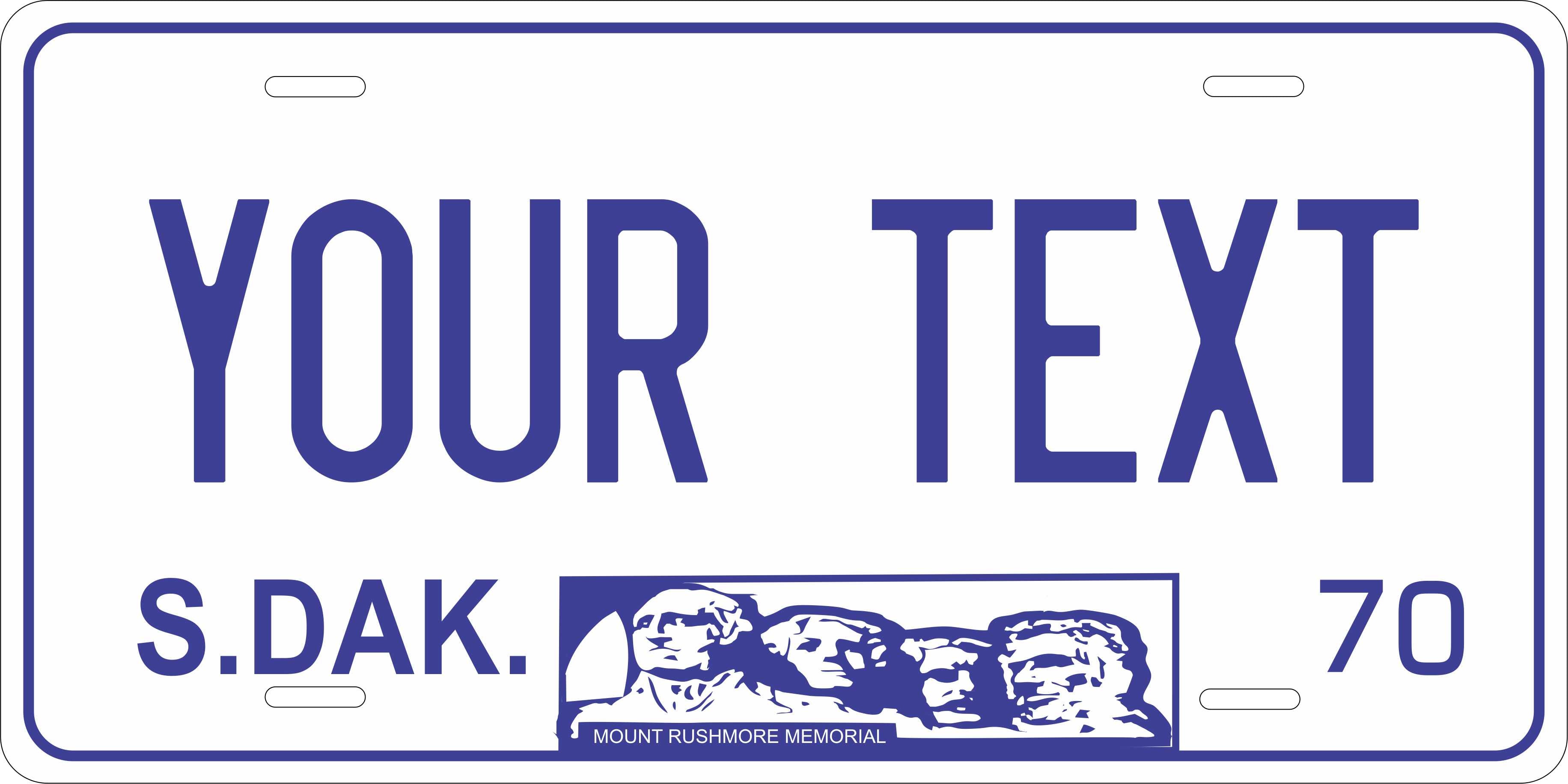 South Dakota 1970 License Plate Personalized Novelty Fun Car Bike Motorcycle