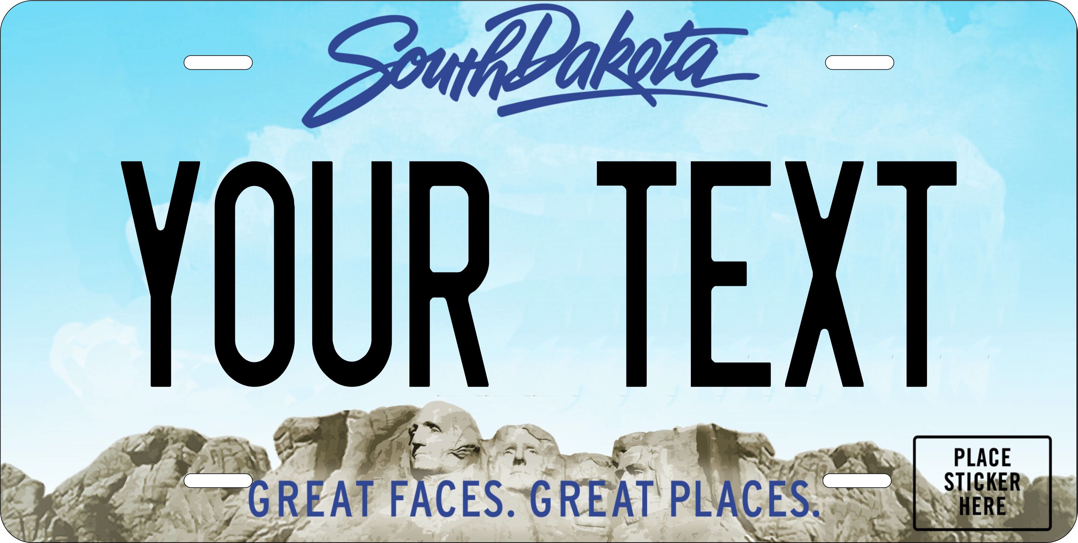 South Dakota 2025 License Plate Personalized Novelty Fun Car Bike Motorcycle