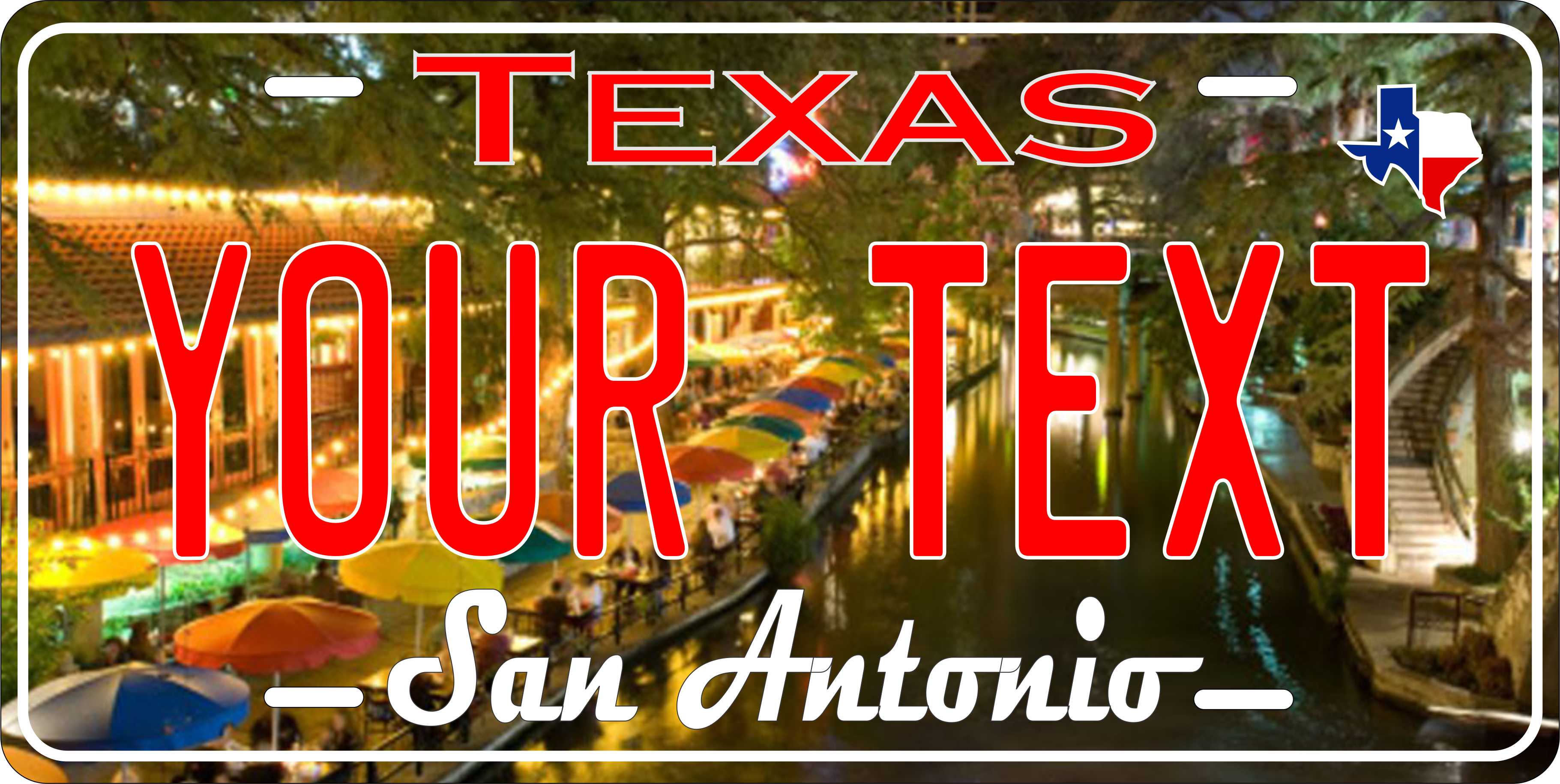 San Antonio Texas city License Plate personalized Novelty Fun Car Bike Motorcycle