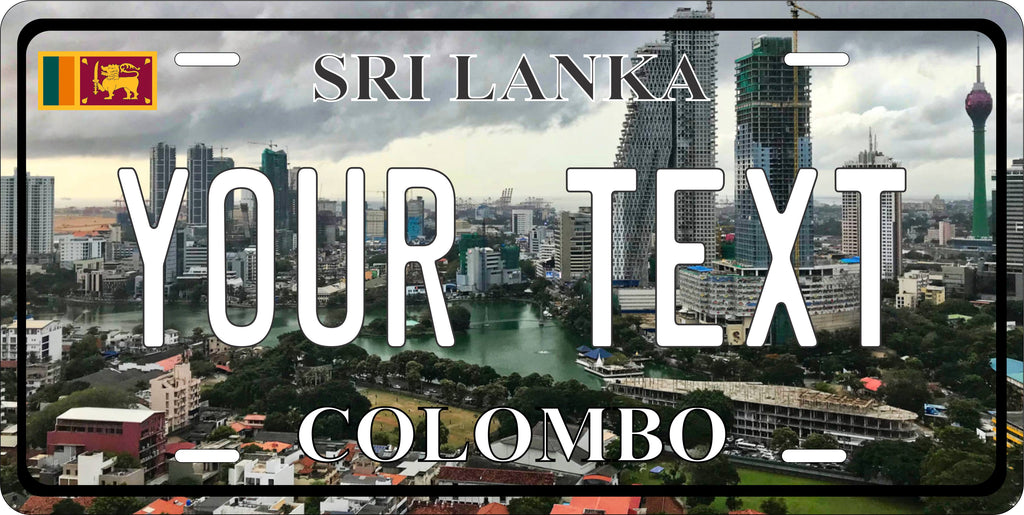 Colombo Sri Lanka City Asia License Plate personalized Novelty Fun Car Bike Motorcycle