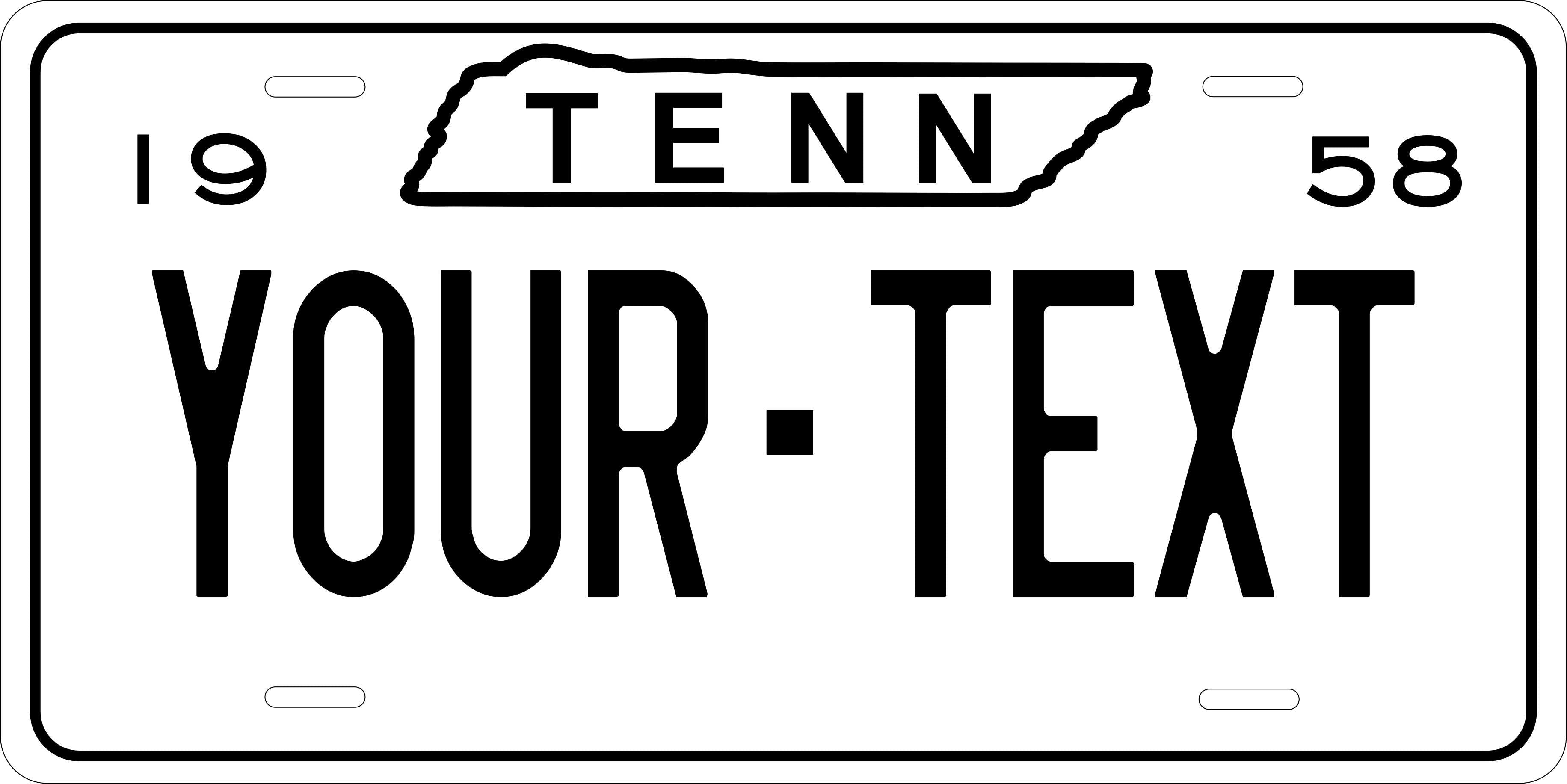 Tennessee 1958 License Plate Personalized Novelty Fun Car Bike Motorcycle