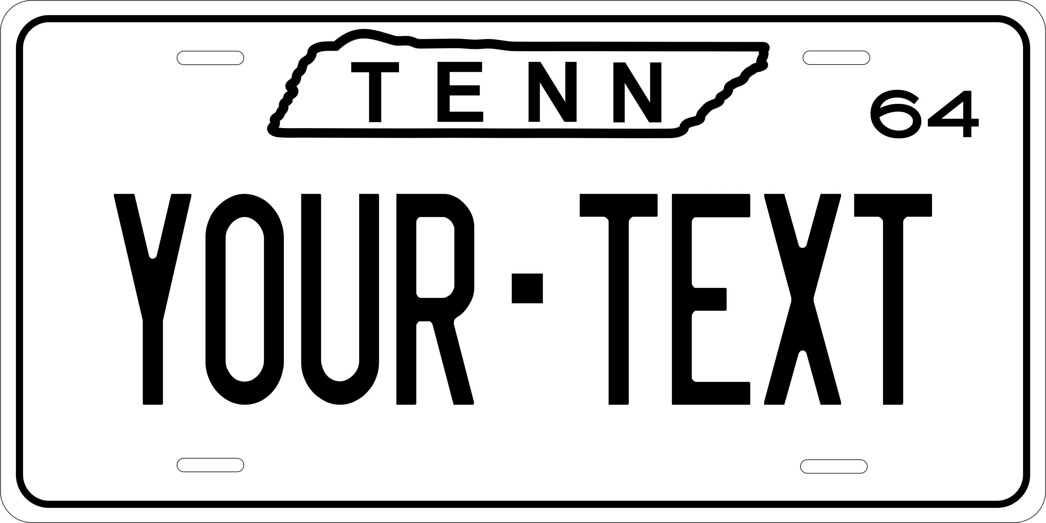 Tennessee 1964 License Plate Personalized Novelty Fun Car Bike Motorcycle v